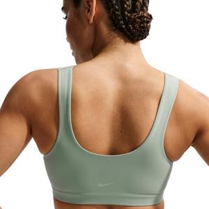 Nike Women's Zenvy Light-Support Lightly Lined Sports Bra - Light Green/White