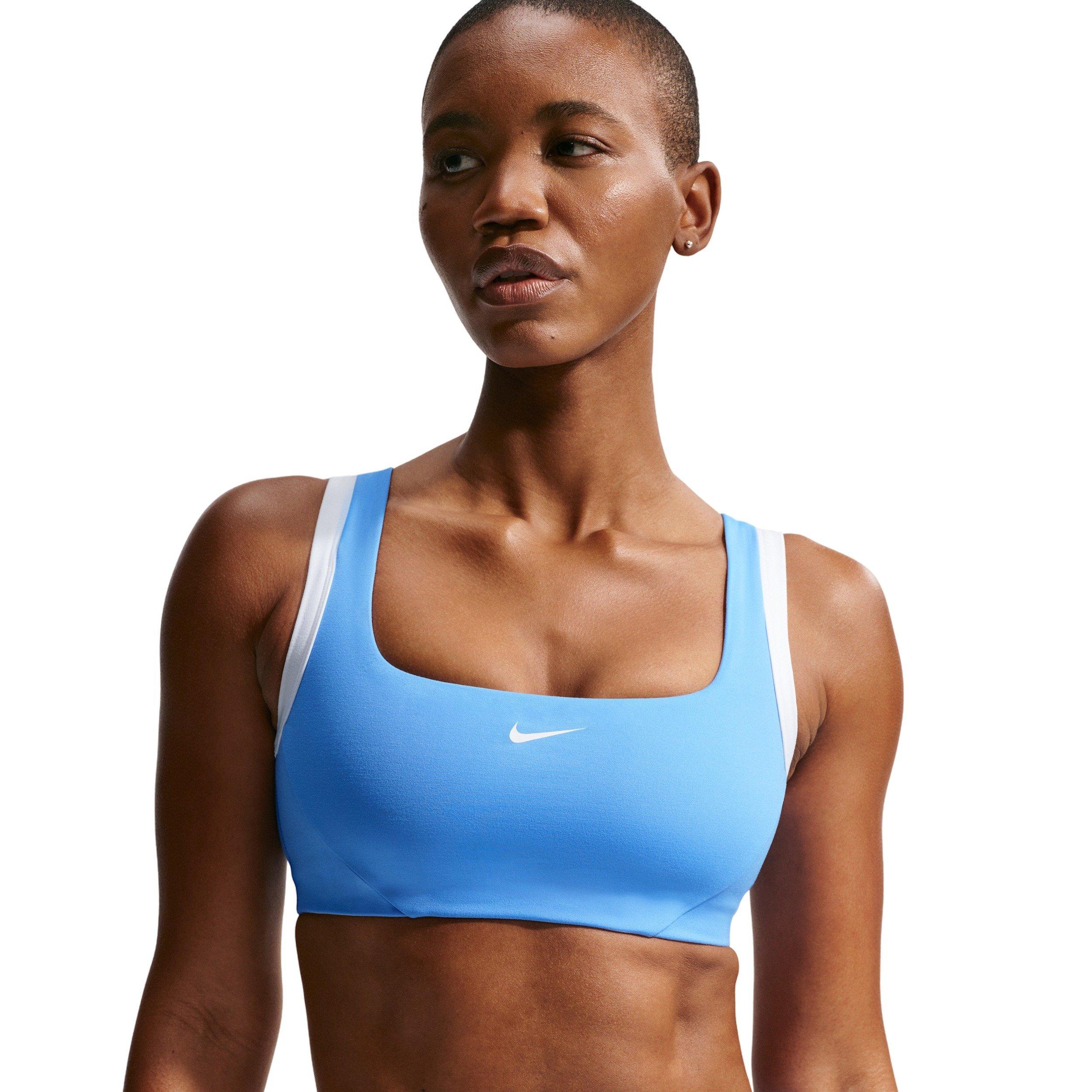 Nike Women's One Light-Support Sports Bra - BLUE/WHITE Thumbnail View 1