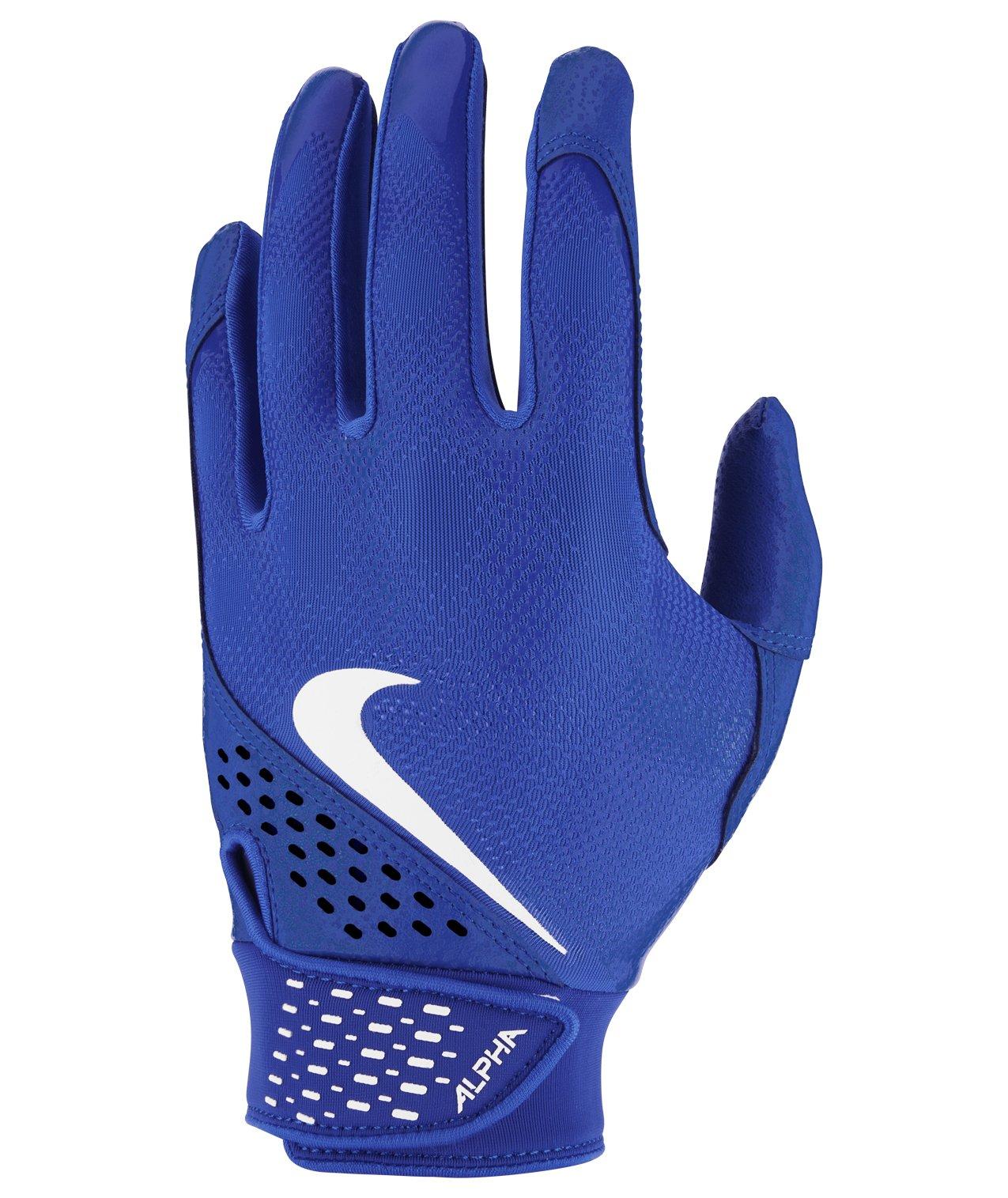 Nike Kids' Alpha Royal/White Batting Gloves
