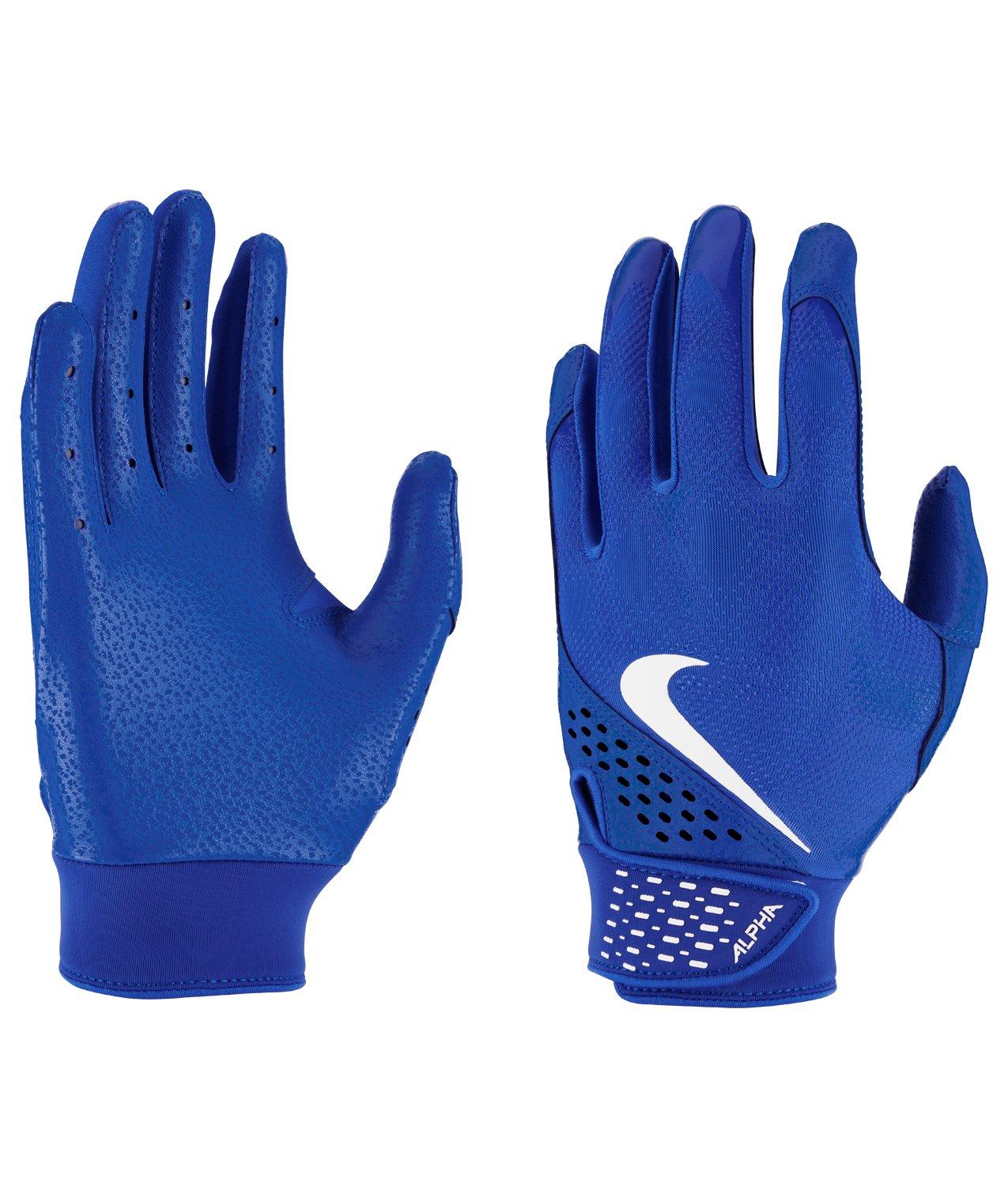 Nike Kids' Alpha Royal/White Batting Gloves