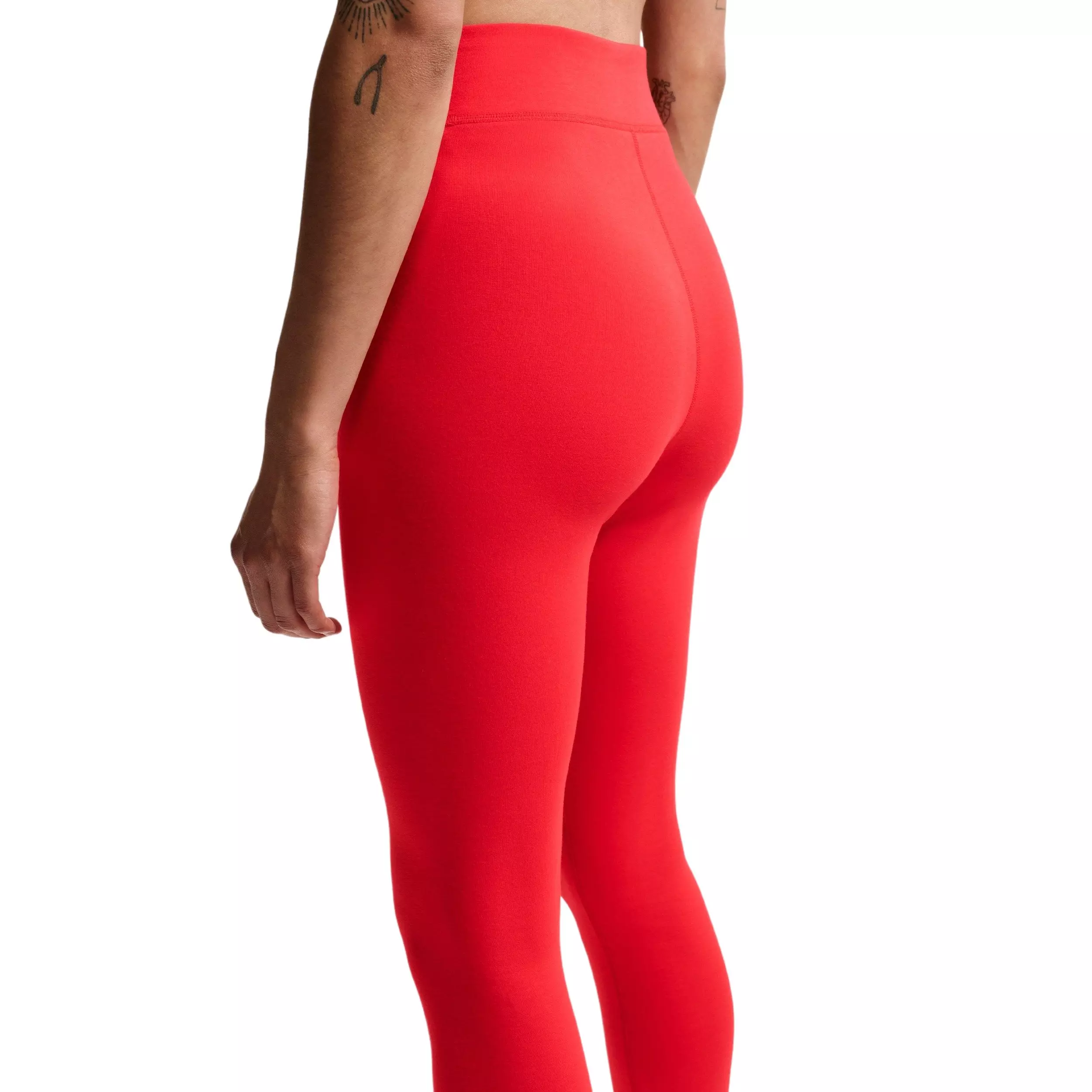 Nike Women's Sportswear Classics High-Waisted Graphic Leggings - Red/White - RED/WHITE