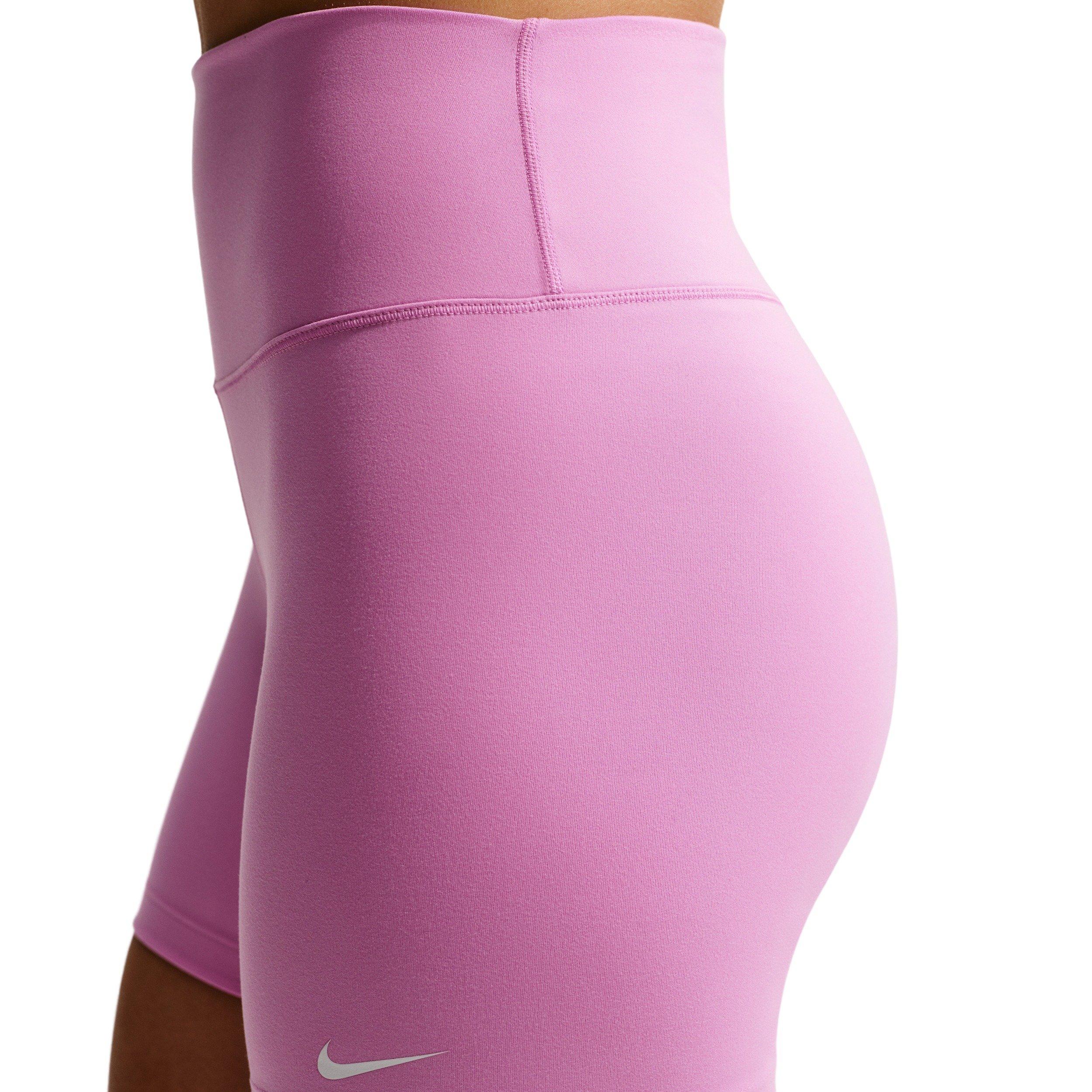 Nike Women's One High-Waisted 5" Biker Shorts - PURPLE/WHITE Thumbnail View 5