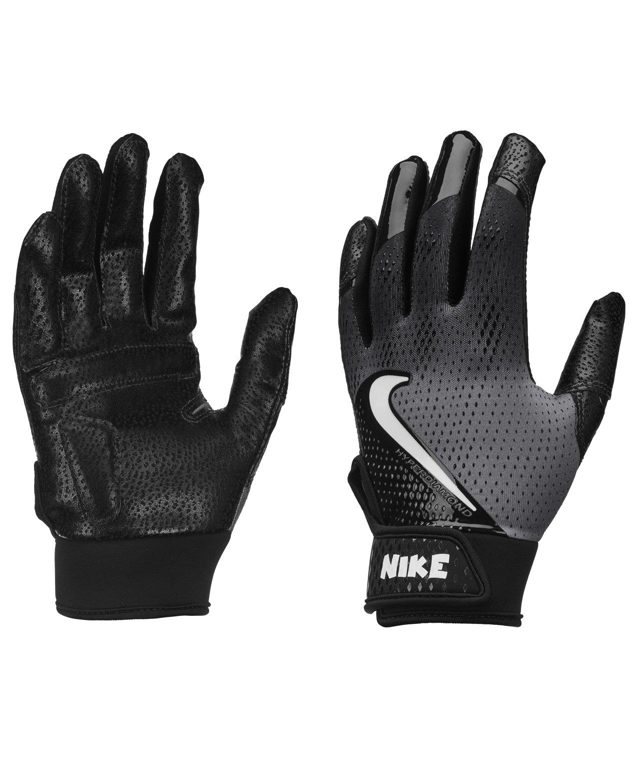 Nike Kids' Hyperdiamond Gloves-Black/White - BLACK/WHITE
