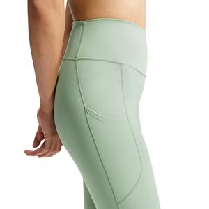 Nike Women's One High-Waisted 7/8 Leggings with Pockets - Green/White