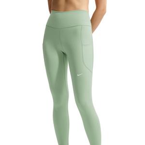 Nike Women's One High-Waisted 7/8 Leggings with Pockets - Green/White