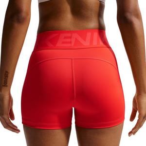 Nike Women's Pro Sculpt High-Waisted 3" Biker Shorts - Crimson/White
