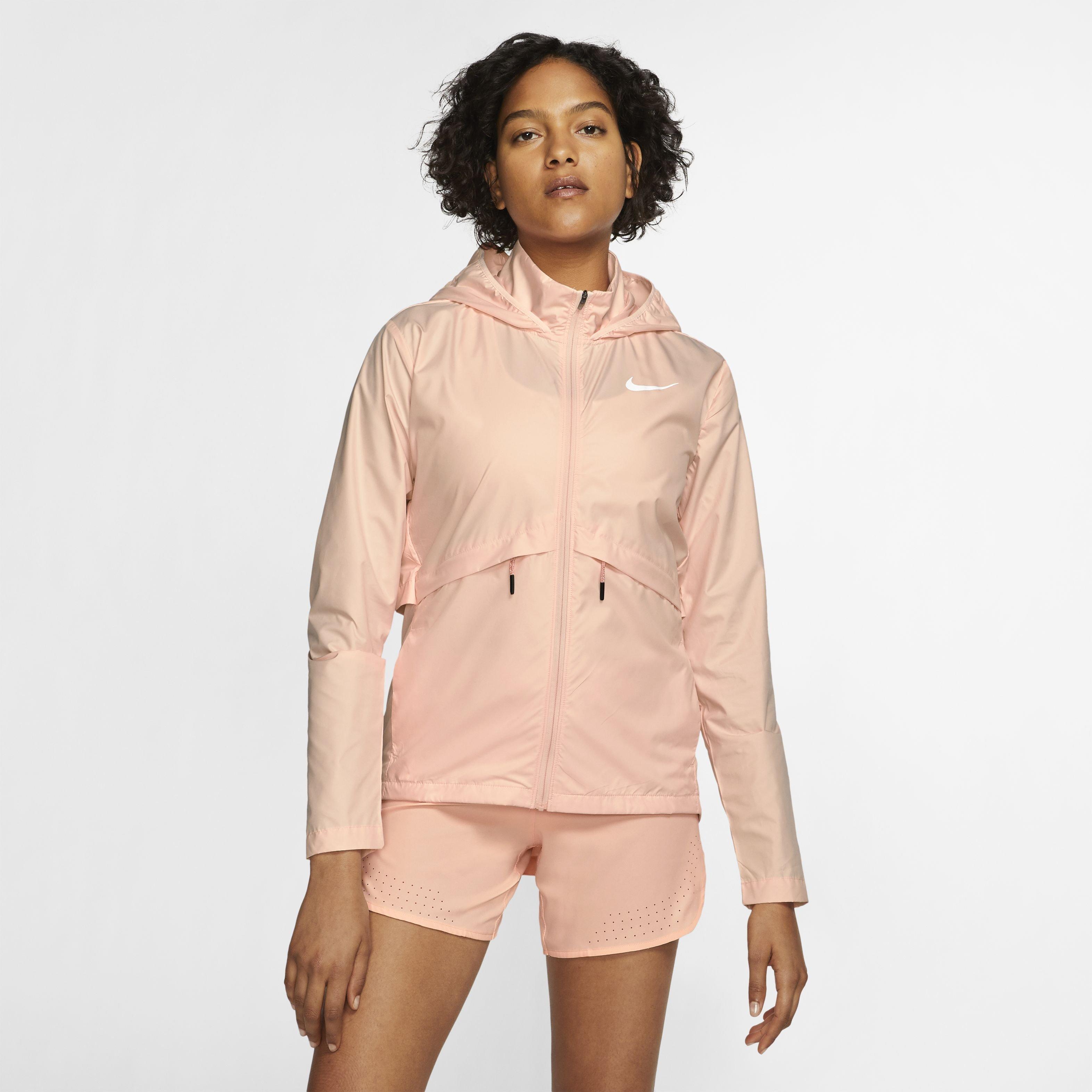 nike women's packable running rain jacket