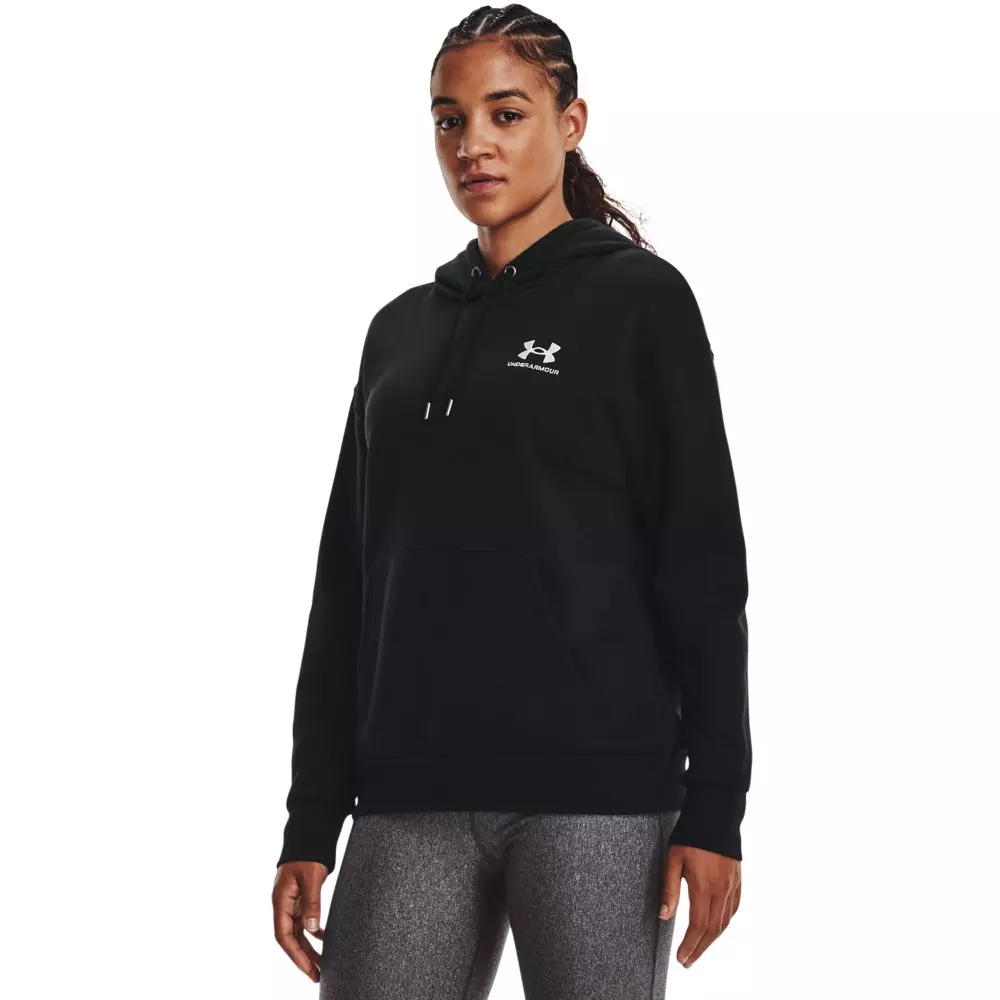 Under Armour Women's Essential Fleece Pullover - BLACK