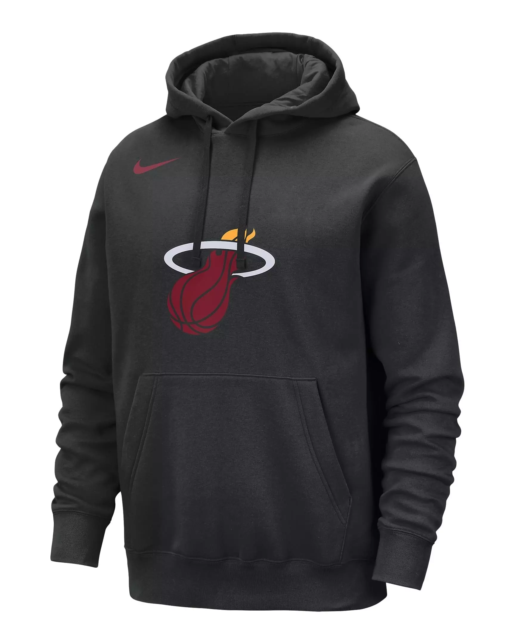 Nike Men's Miami Heat Club NBA Pullover Hoodie - Black - BLACK