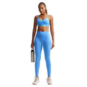 Nike Women's One Seamless Front High-Waisted Full-Length Leggings - Blue/White