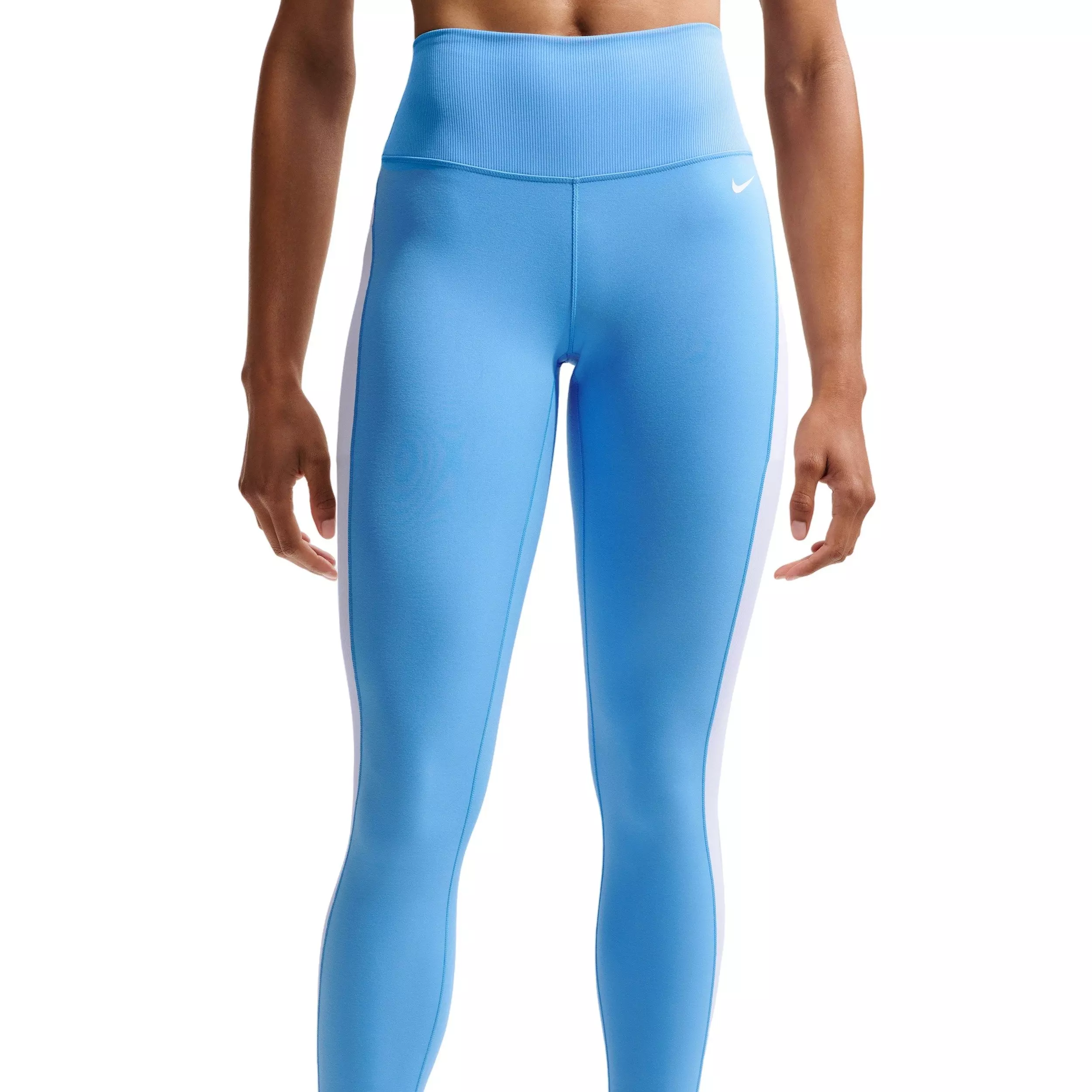 Nike Women's One High-Waisted 7/8 Leggings - BLUE/WHITE