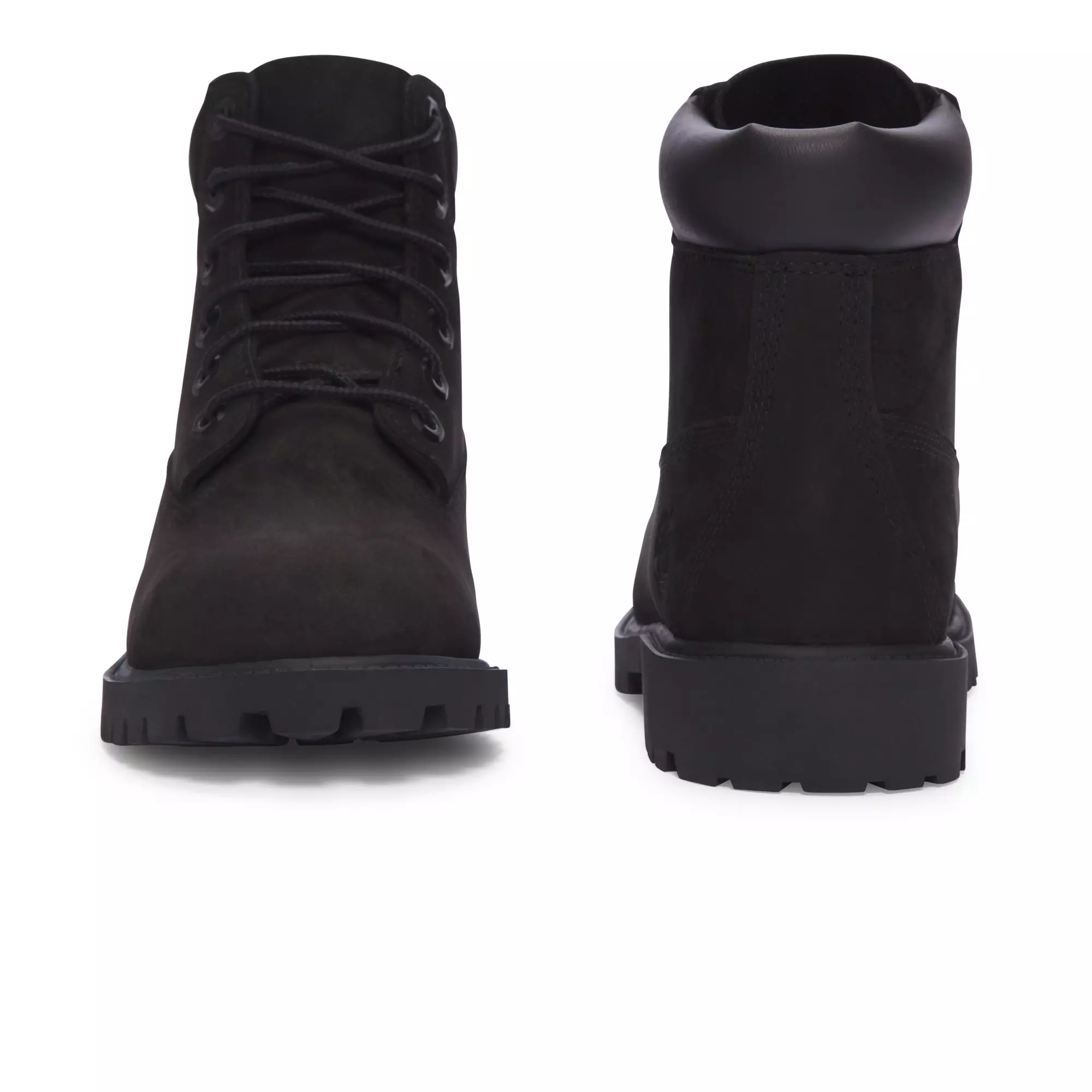 Timberland 6-Inch Premium "Black" Grade School Boys' Boot - BLACK