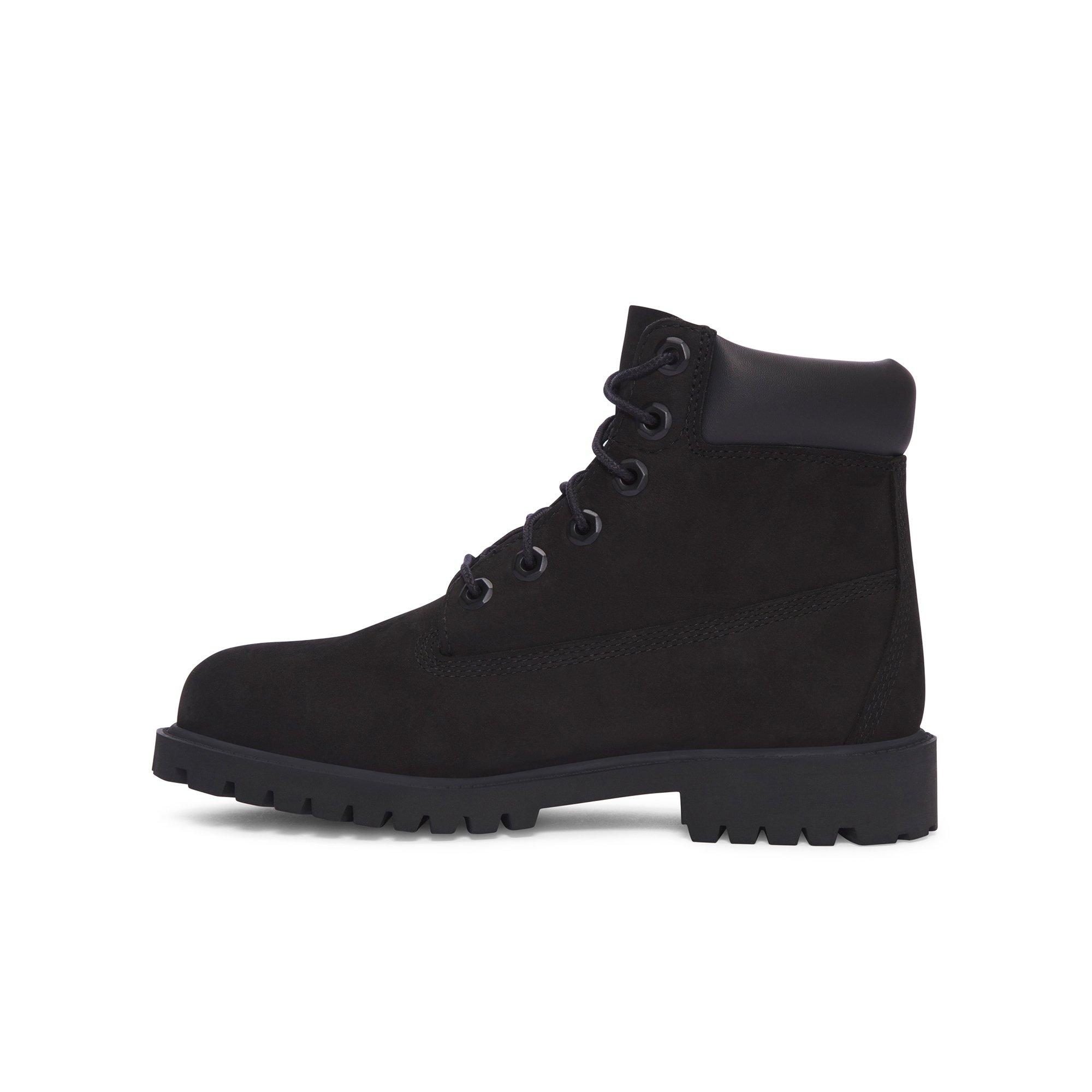 Timberland 6-Inch Premium "Black" Grade School Boys' Boot - BLACK Thumbnail View 2
