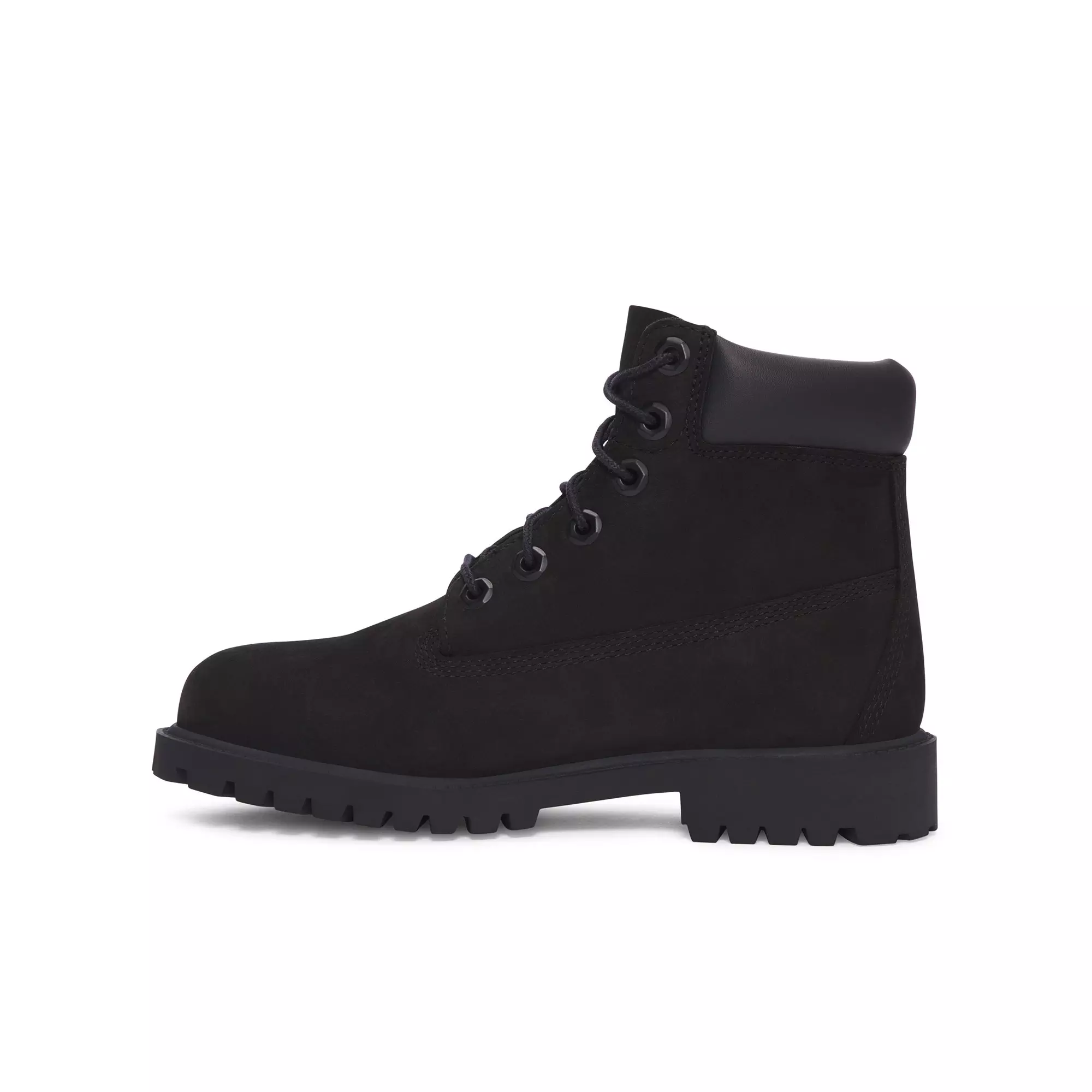 Timberland 6-Inch Premium "Black" Grade School Boys' Boot - BLACK