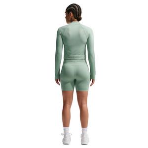 Nike Women's Pro Seamless Dri-FIT High-Waisted 5" Biker Shorts - Green - GREEN