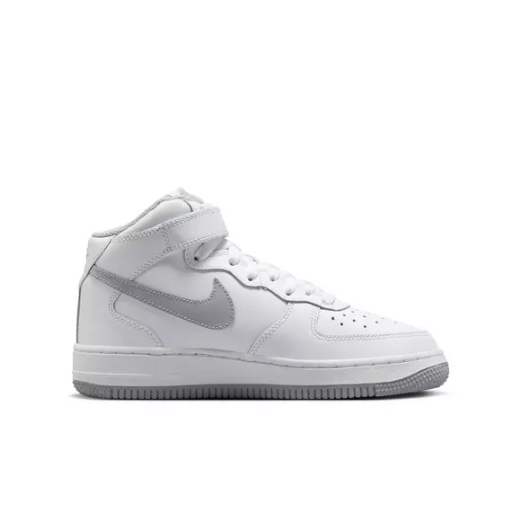 Nike Air Force 1 - White/Wolf Grey 4Y
