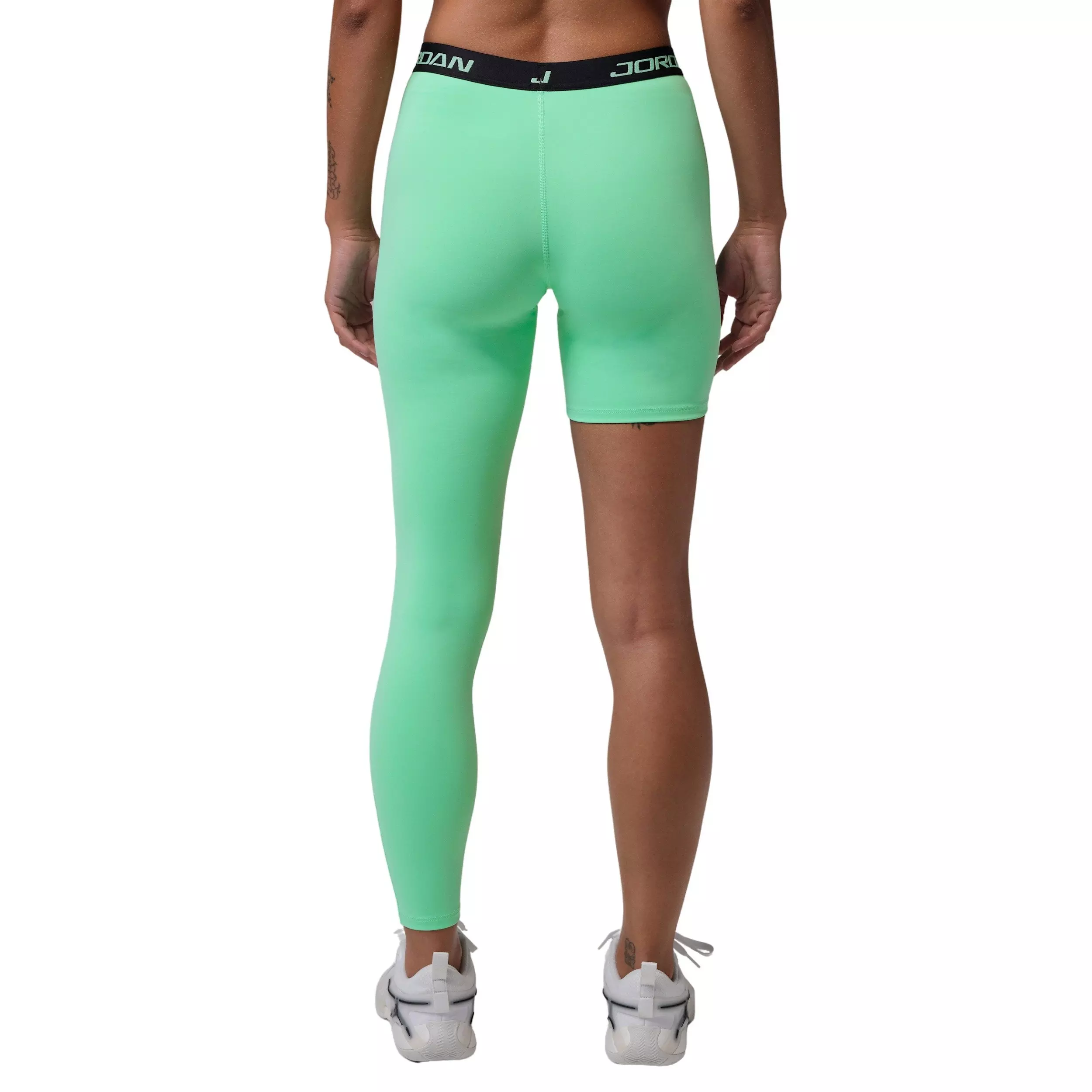 Jordan Women's Sport High-Rise Single-Leg Left Basketball Leggings - Green/Black - GREEN/BLACK