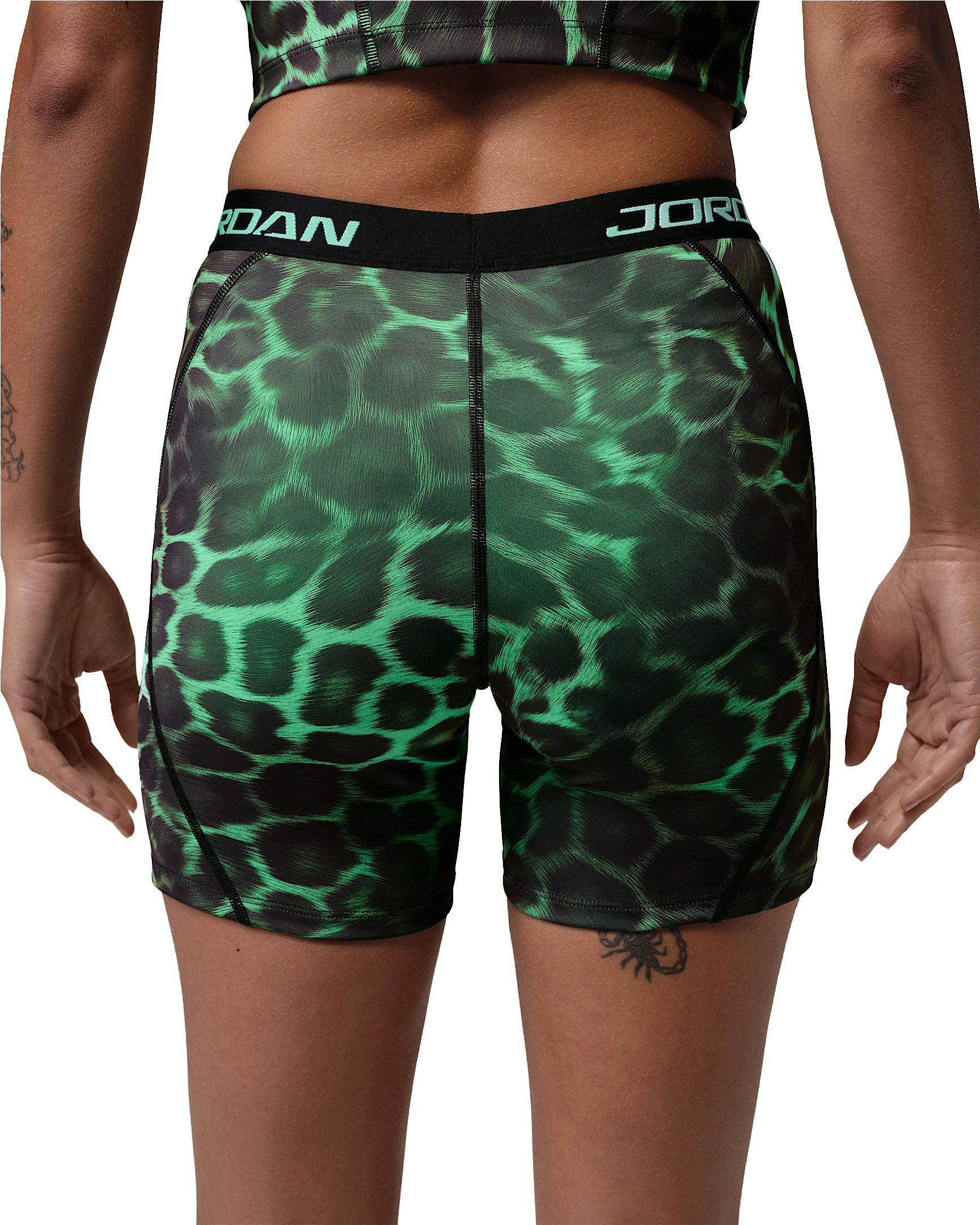 Jordan Women's Sports Dri-FIT High-Waisted 5" Printed Shorts - Green - GREEN Thumbnail View 2
