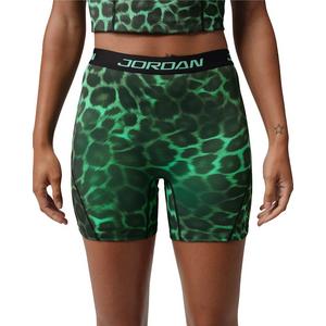 Jordan Women's Sports Dri-FIT High-Waisted 5" Printed Shorts - Green