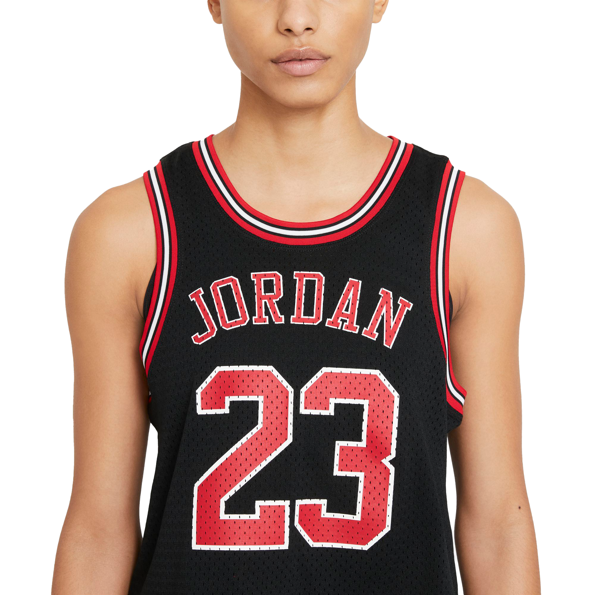 Jordan Women's Heritage Jersey Dress-White/Red - Hibbett