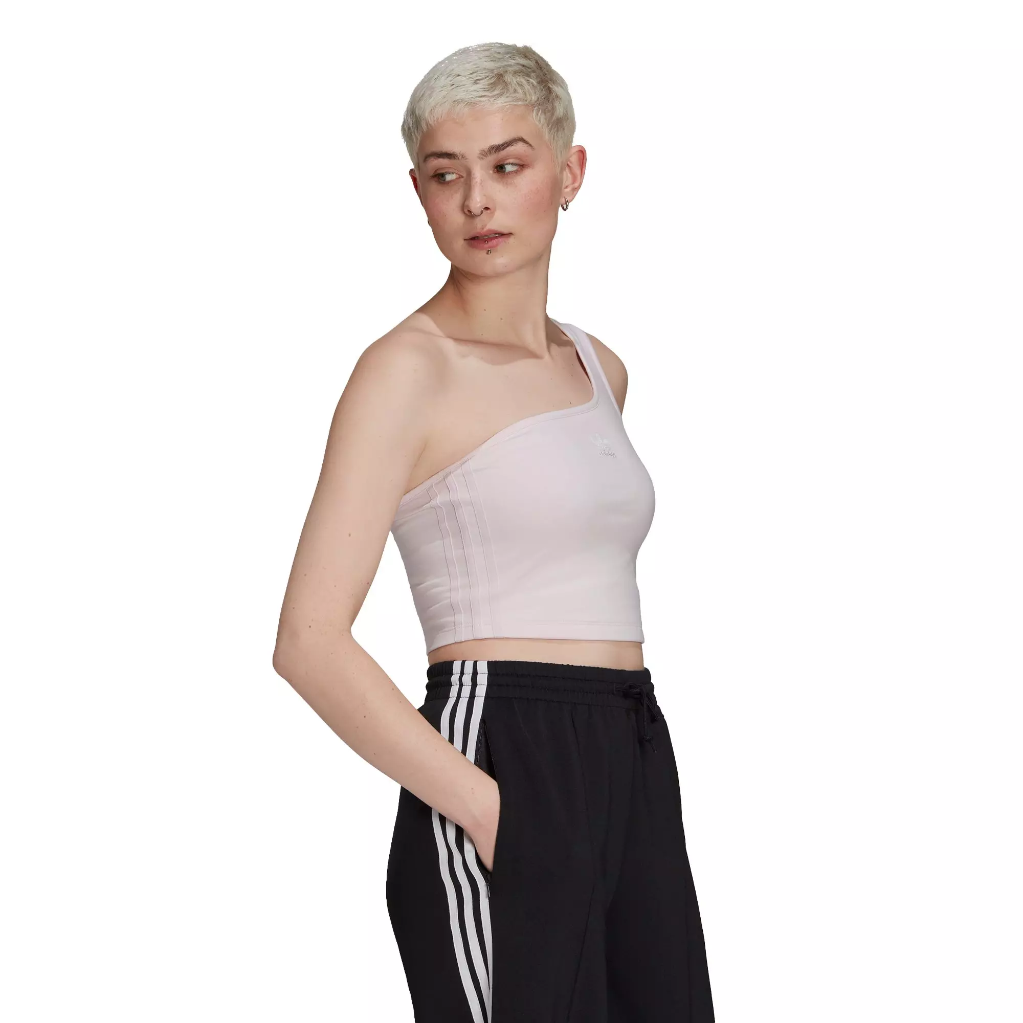 adidas Women's Tennis Asymmetric Tank Top - PINK