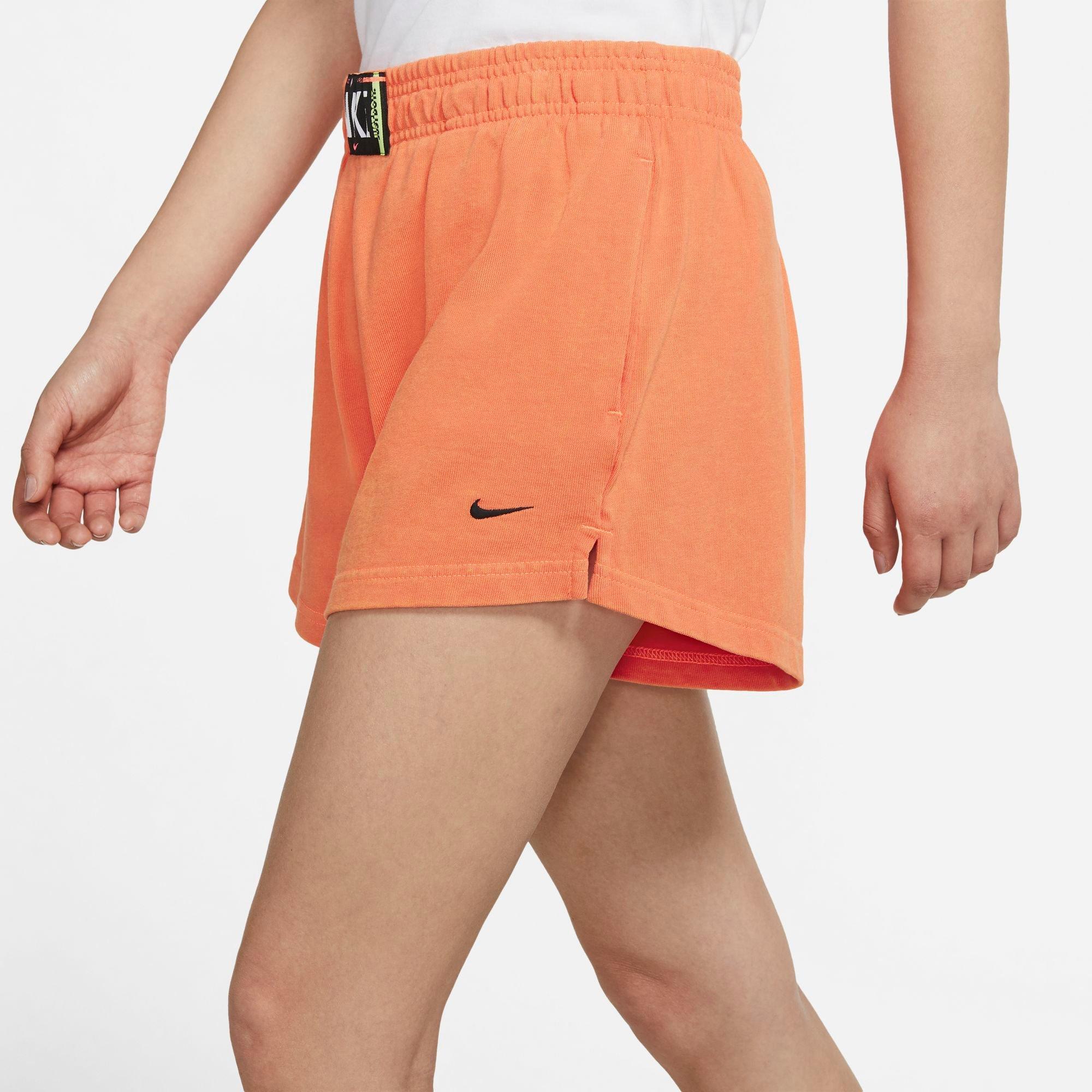 Orange nike 2024 shorts womens