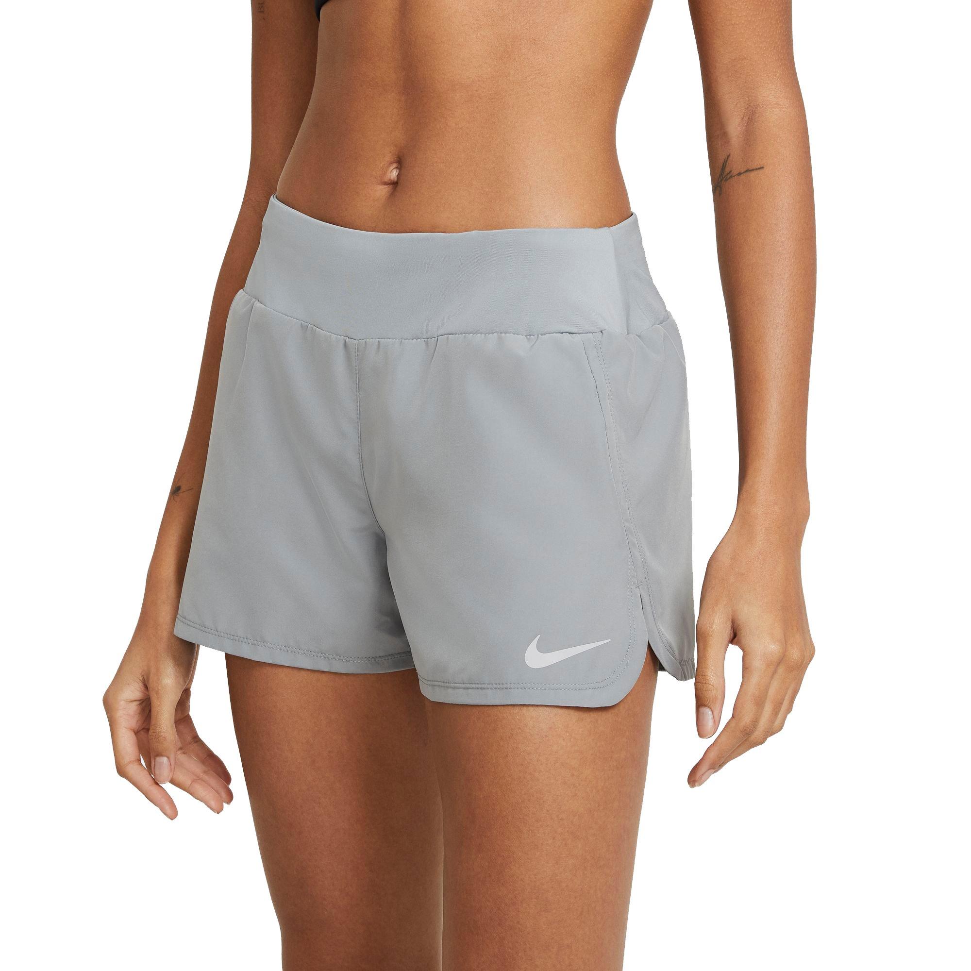 Nike Women's Crew "Grey" Running Shorts - GREY Thumbnail View 1