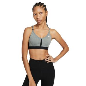 Nike] Pro Indy Sports Bra Grey Neon Yellow Medium