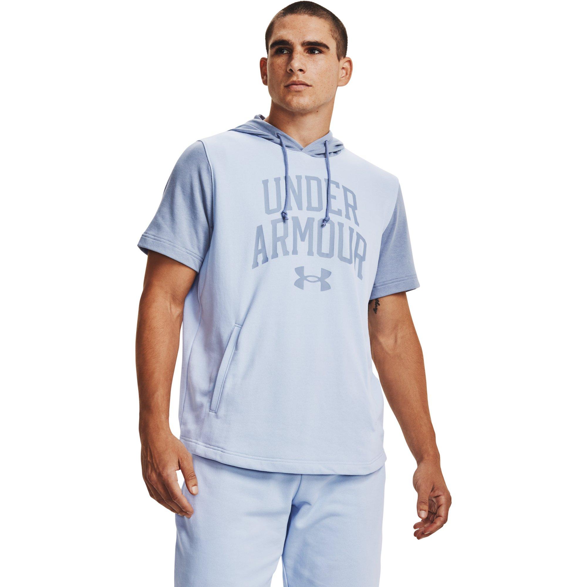 Under Armour Men's Rival Terry Short Sleeve Pullover Hoodie