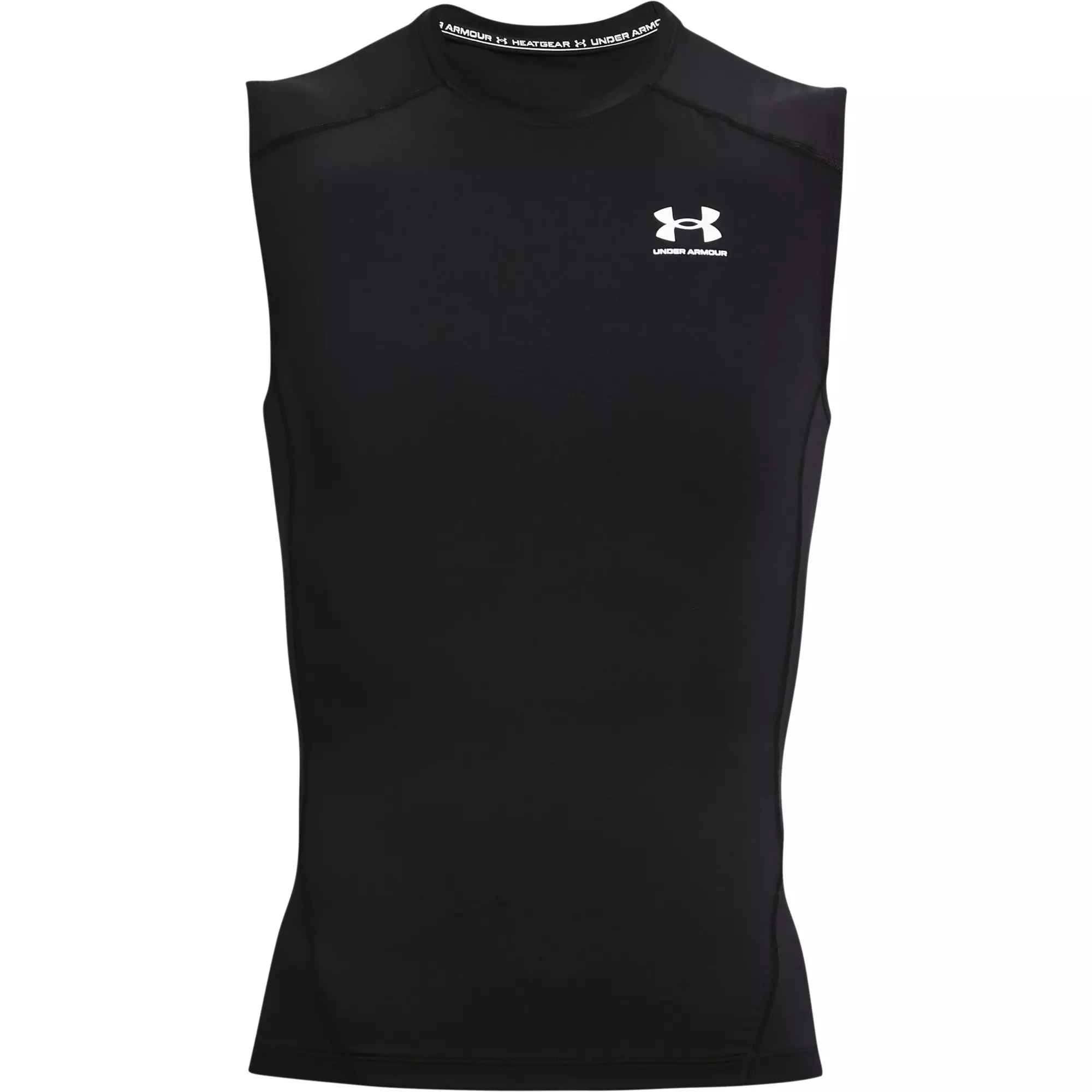 Under Armour Men's HeatGear Sleeveless Compression Shirt - BLACK