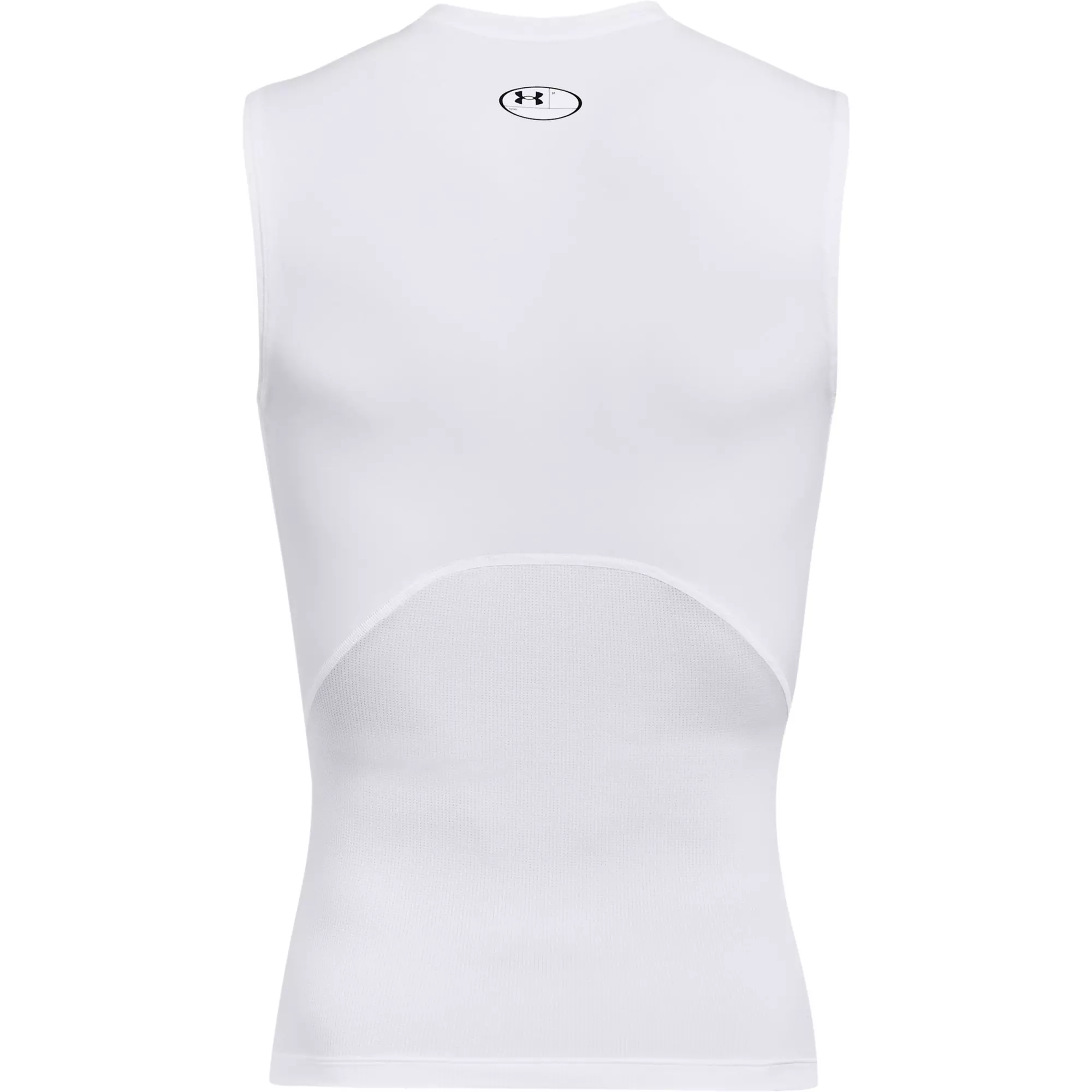 Under Armour Men's HeatGear Sleeveless Compression "White" Shirt - WHITE