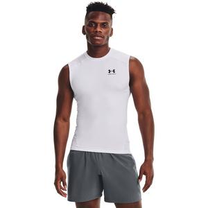 Under Armour Men's HeatGear Sleeveless Compression "White" Shirt