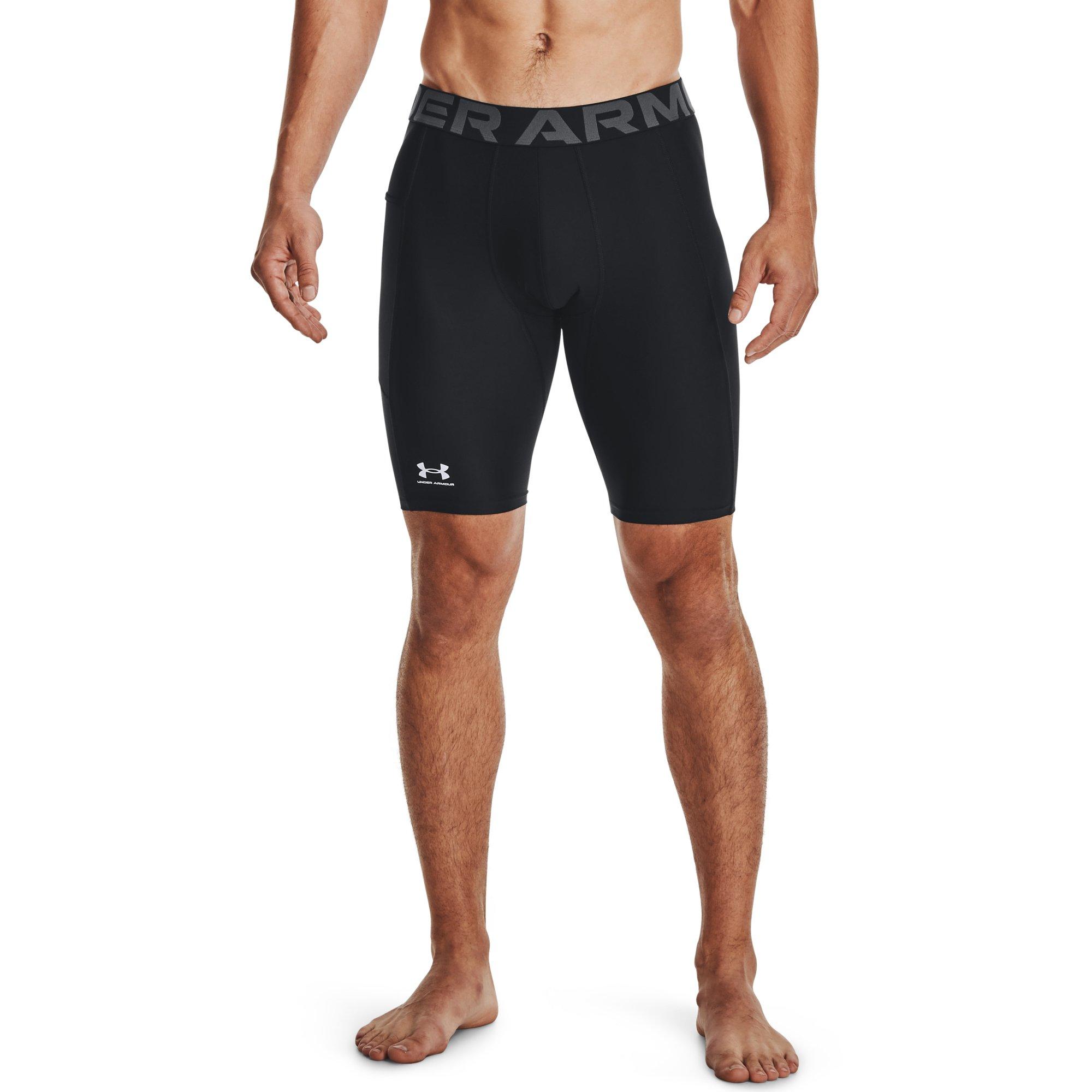 Under Armour Men's HeatGear 9" Pocket Long Shorts - BLACK Thumbnail View 1