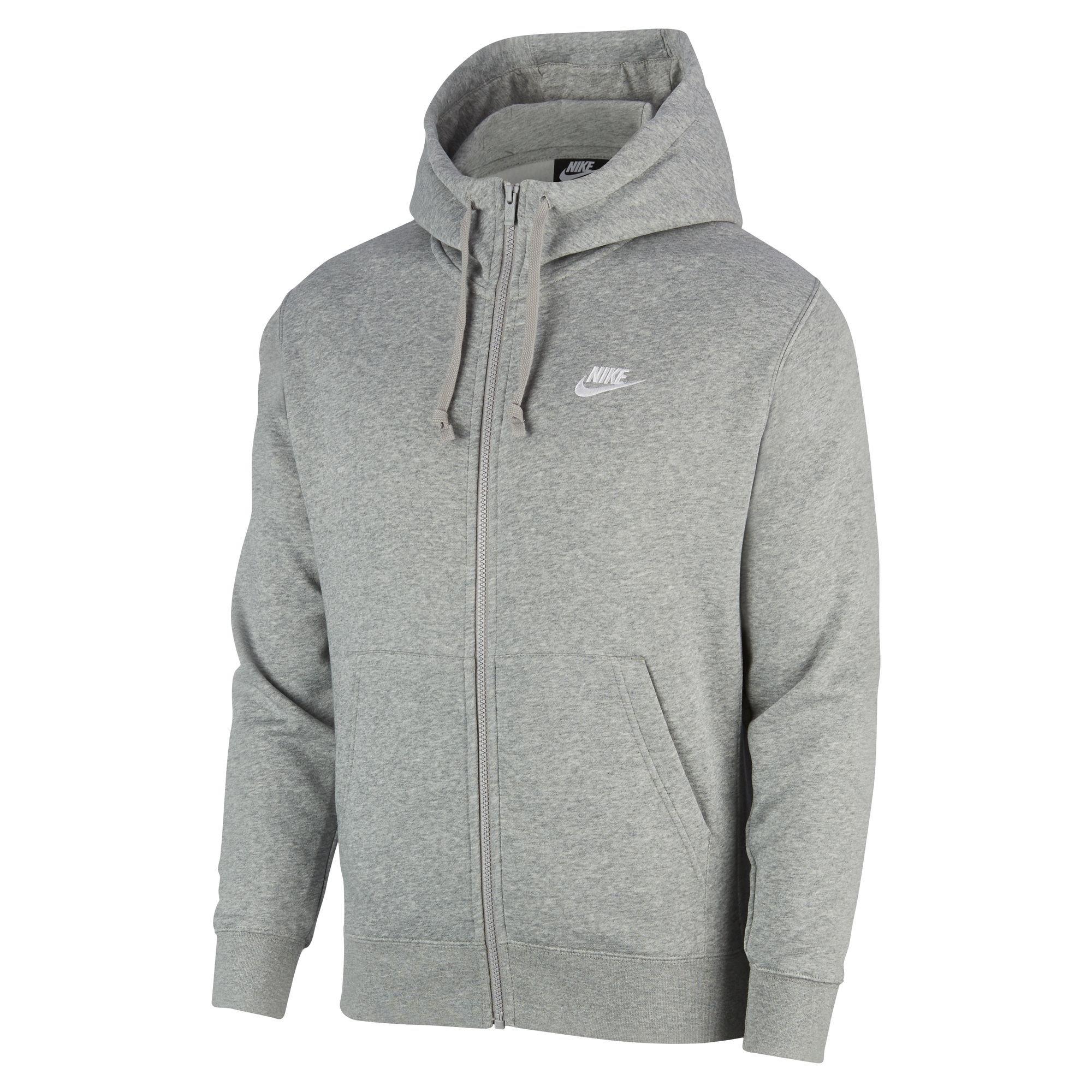 Nike Sportswear Club Full-Zip Men's "Grey" Hoodie