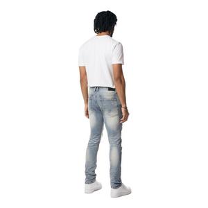Smoke Rise Men's Blue Wash Slim Fit Seasonal Essentials Denim Jean