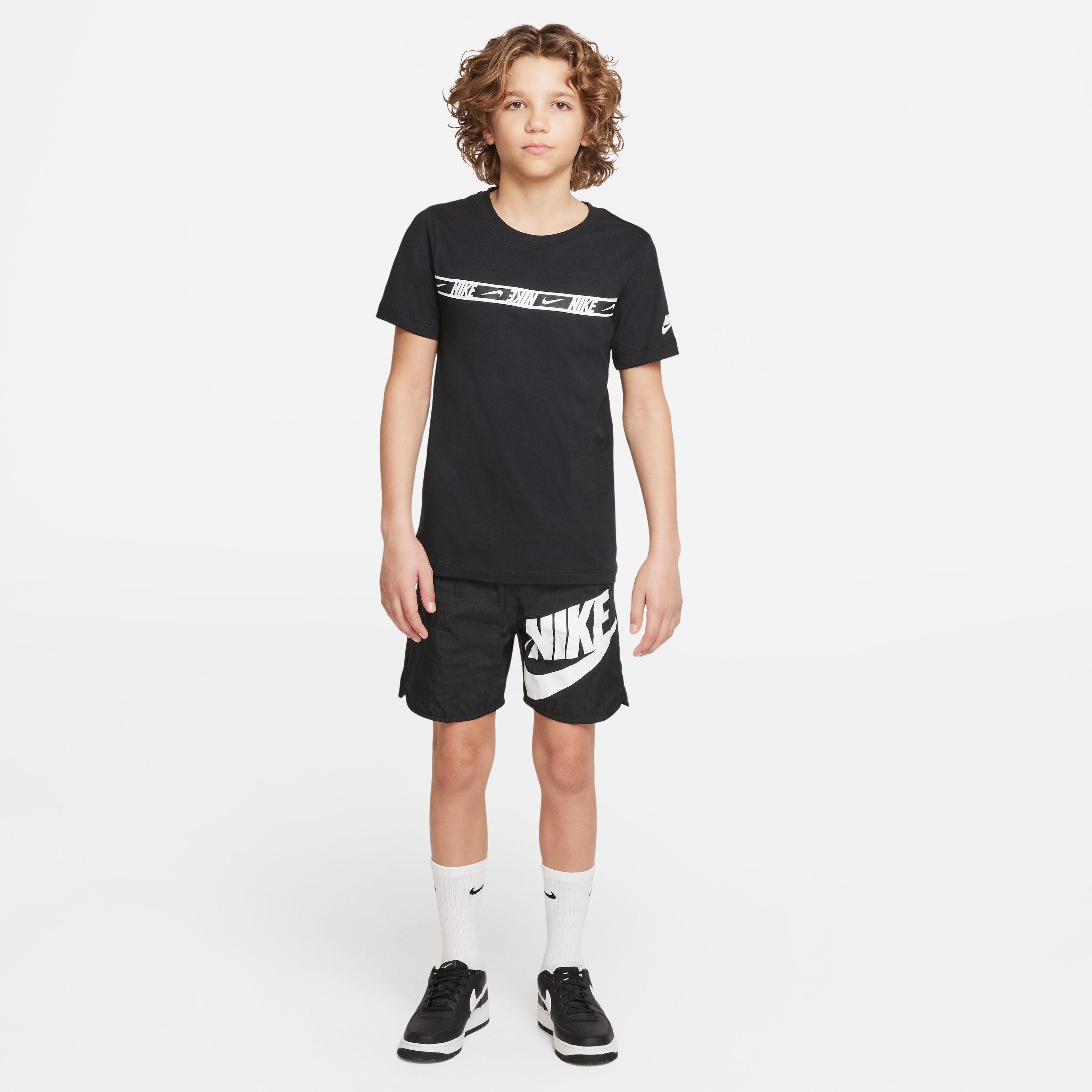 Nike Big Kids' (Boys') Black Sportswear Woven Shorts