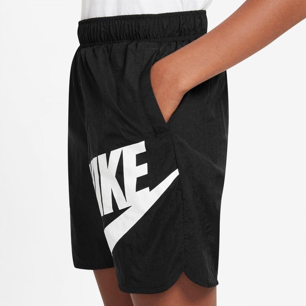 Nike Big Kids' (Boys') "Black" Sportswear Woven Shorts - BLACK Thumbnail View 3