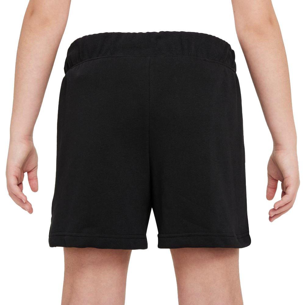 Nike Girls' "Black" Sportswear Club French Terry Shorts - BLACK Thumbnail View 2