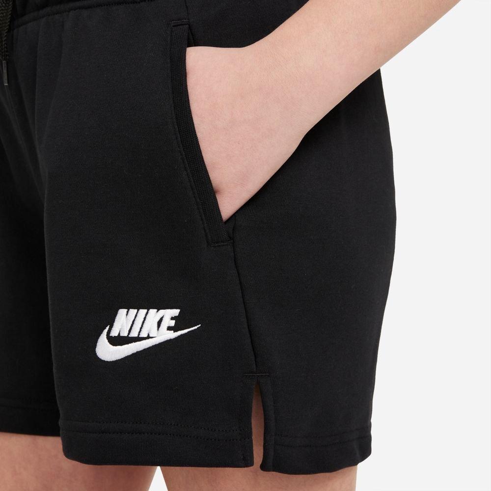 Nike Girls' "Black" Sportswear Club French Terry Shorts - BLACK Thumbnail View 3