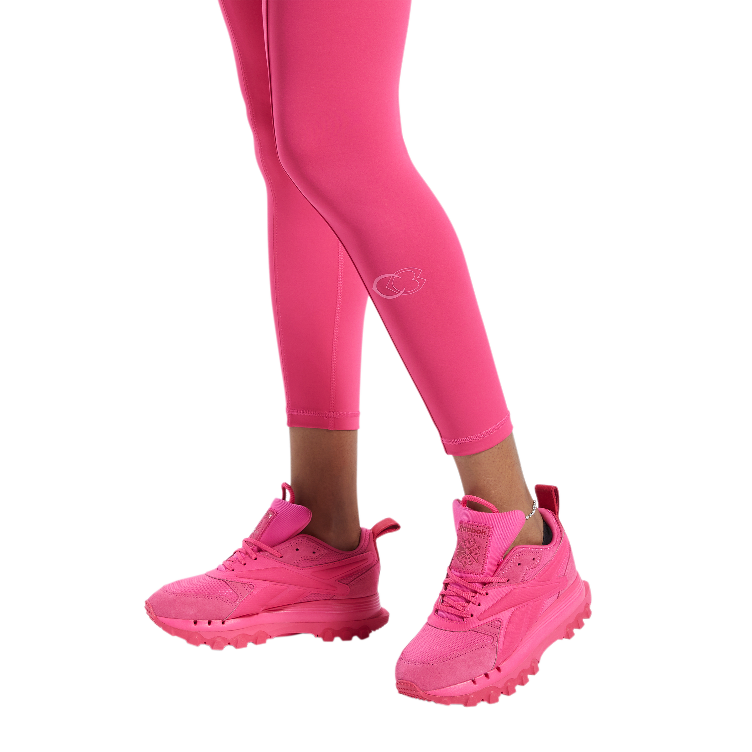 Reebok Women's x Cardi B High-Rise Leggings-Pink