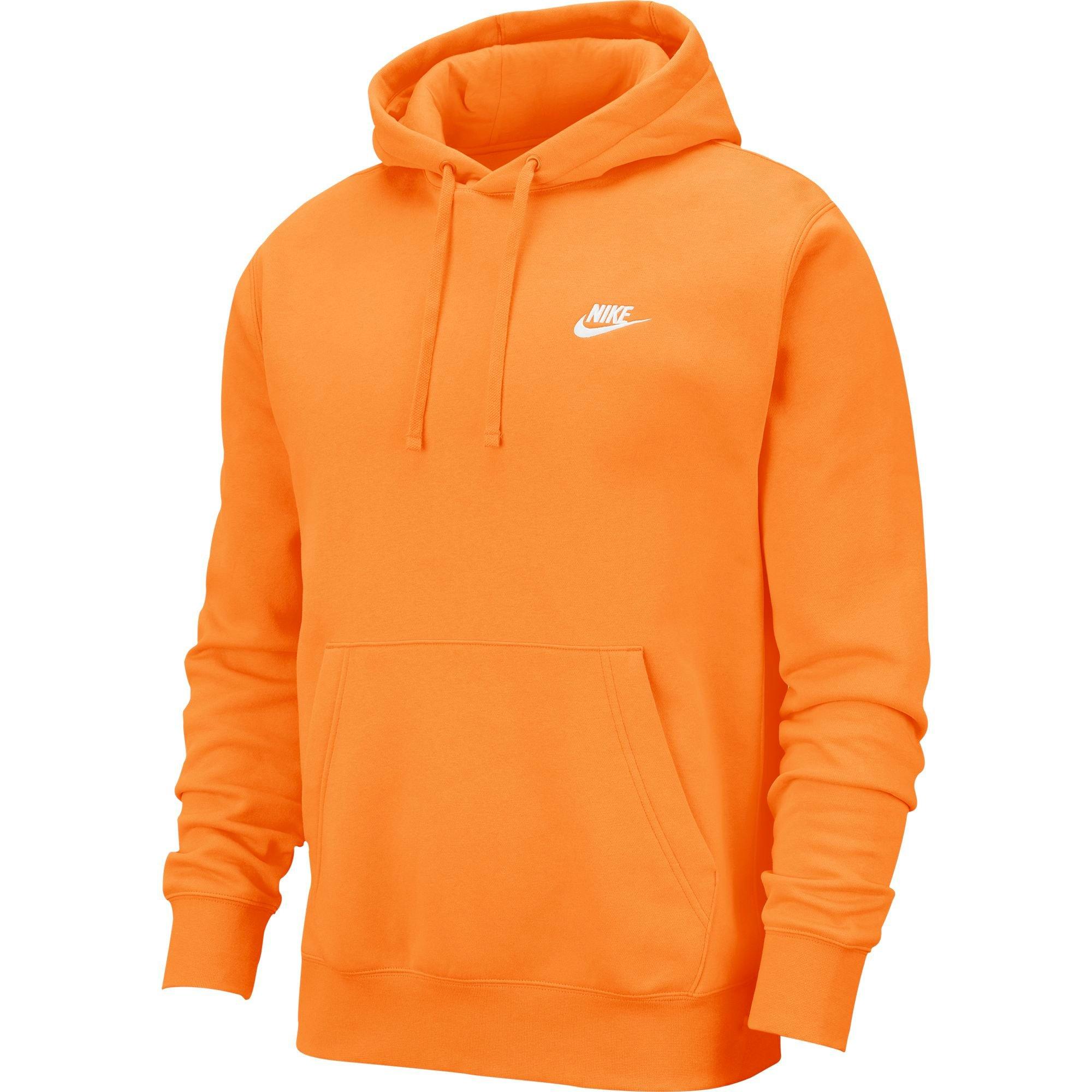 Nike hoodie hotsell white orange