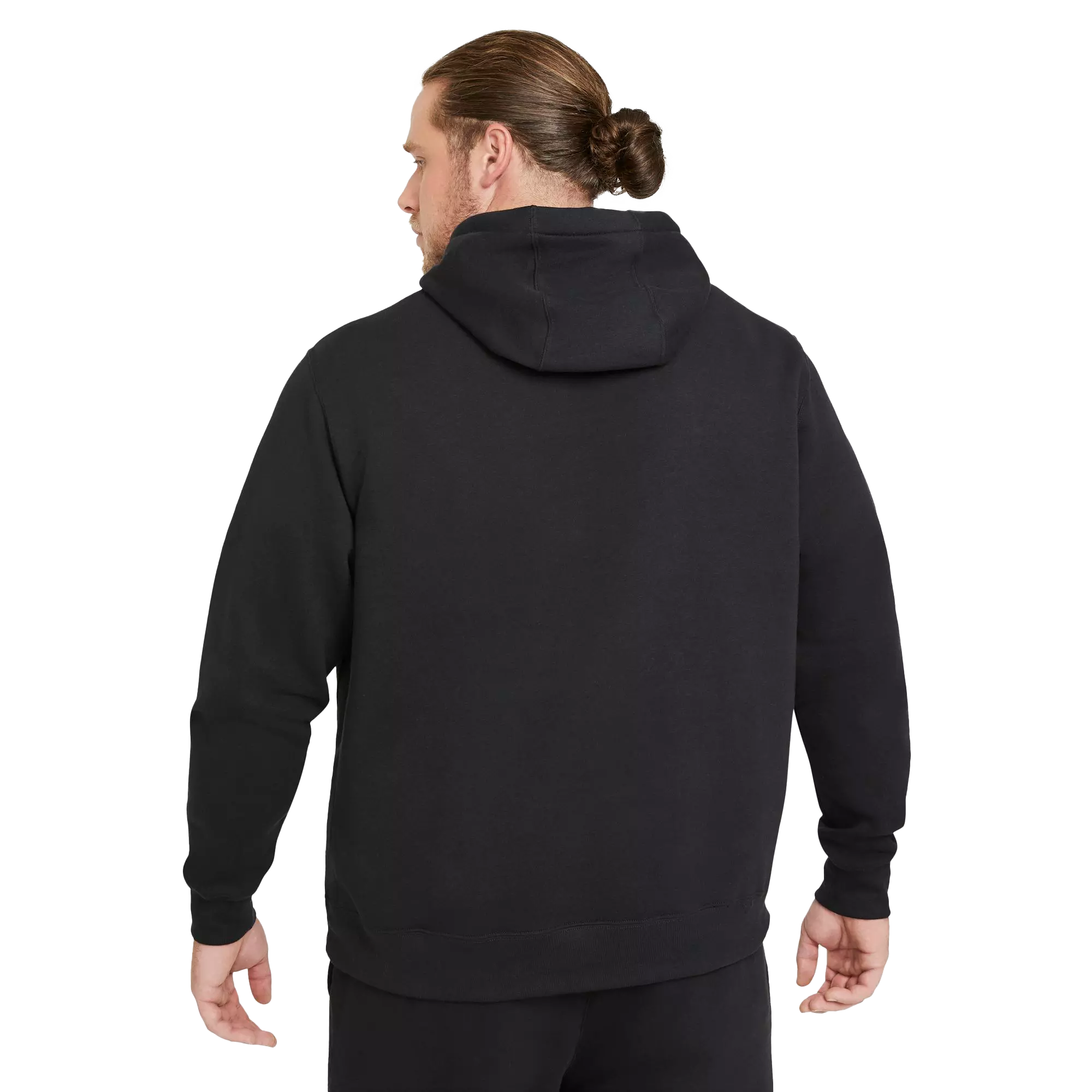 Nike Men's Big & Tall Sportswear Club Fleece "Black" Pullover Hoodie - BLACK