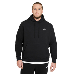 Nike Men's Big & Tall Sportswear Club Fleece "Black" Pullover Hoodie