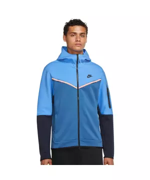 operación Manga Colector Nike Men's Big & Tall Sportswear Tech Fleece "Blue" Full-Zip Hoodie