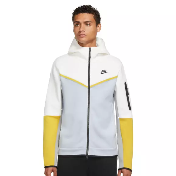 Nike Men's Big Tall Sportswear Tech Fleece "White/Grey" Full-Zip Hoodie