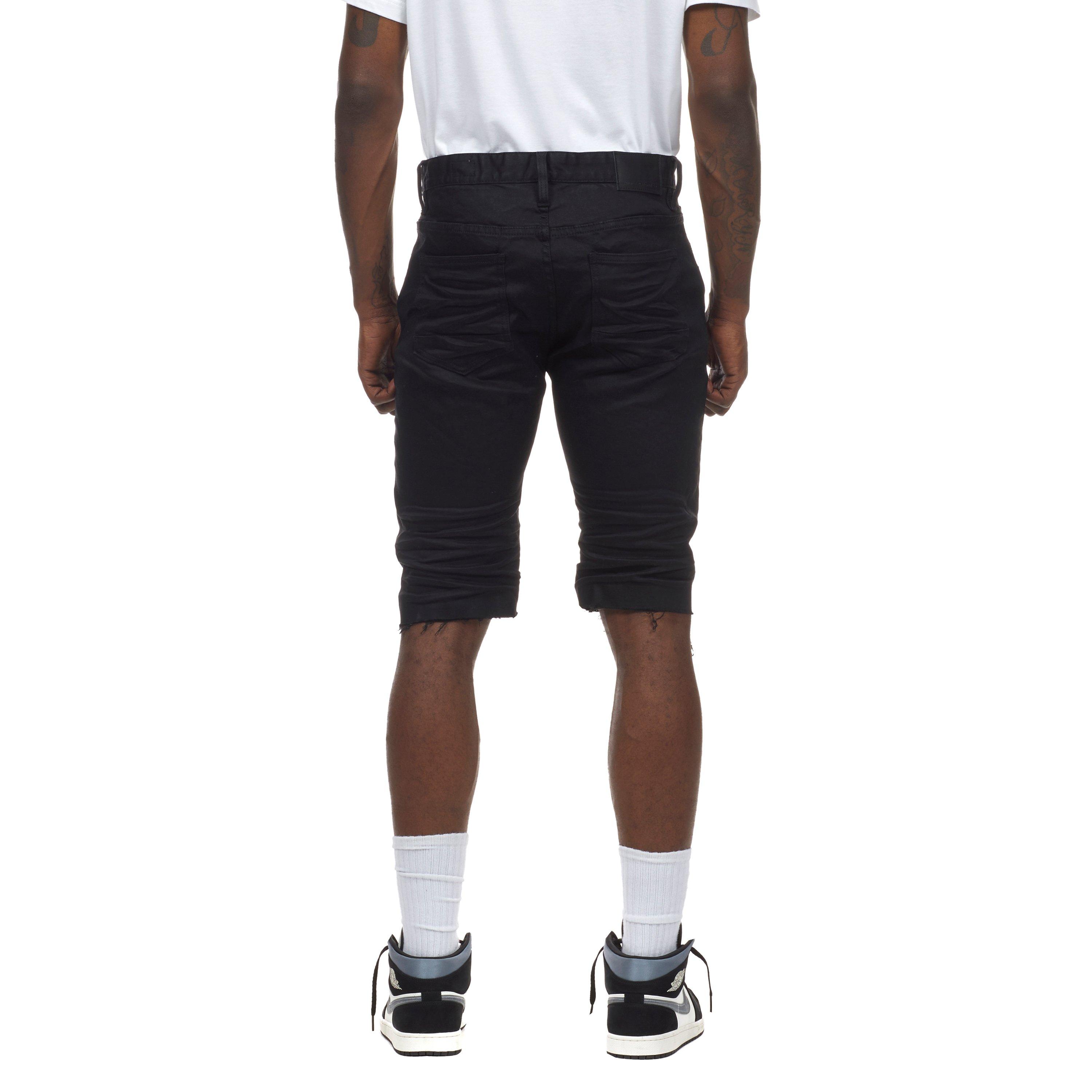 Smoke Rise Men's Essentials Denim Short-Black - BLACK Thumbnail View 2