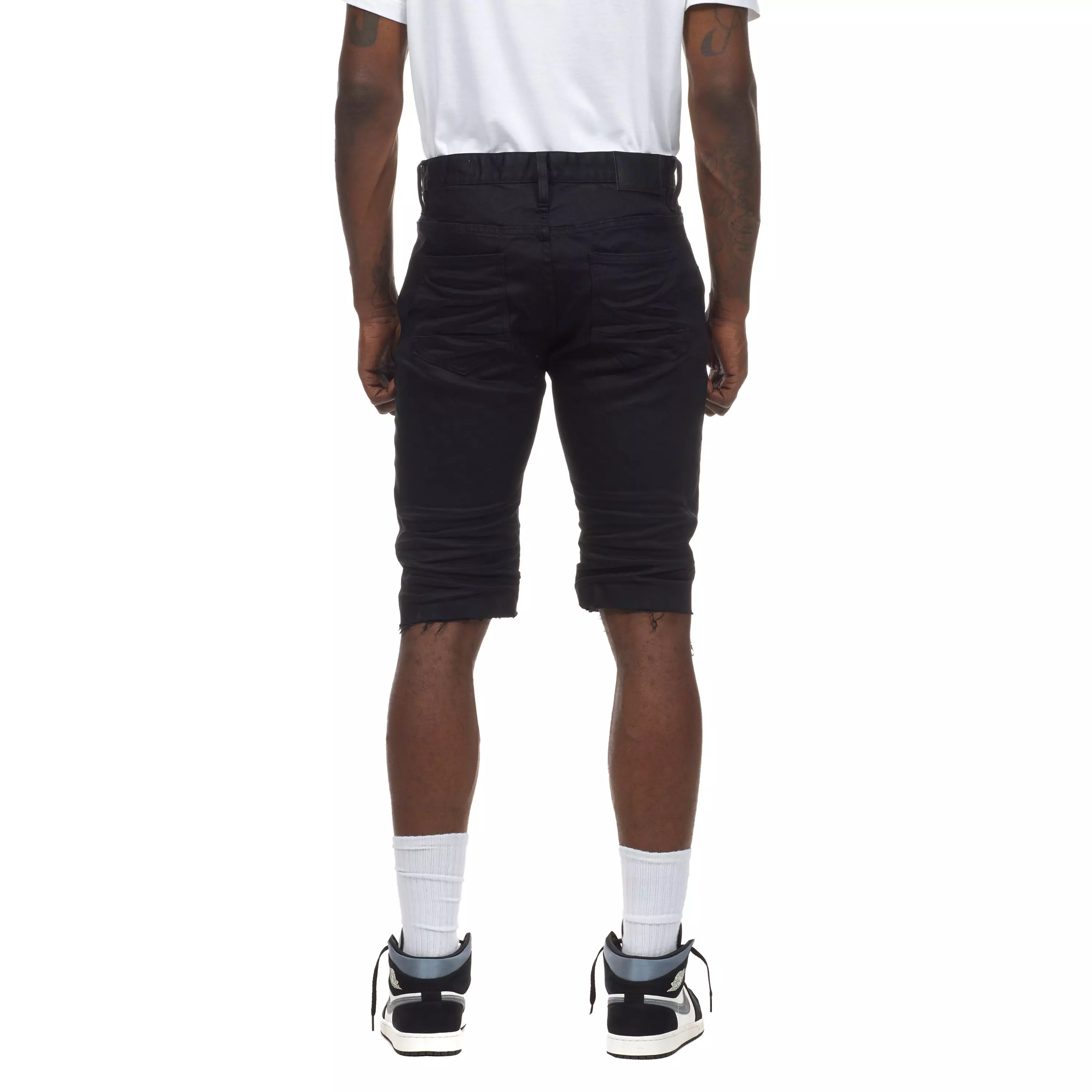 Smoke Rise Men's Essentials Denim Short-Black - BLACK