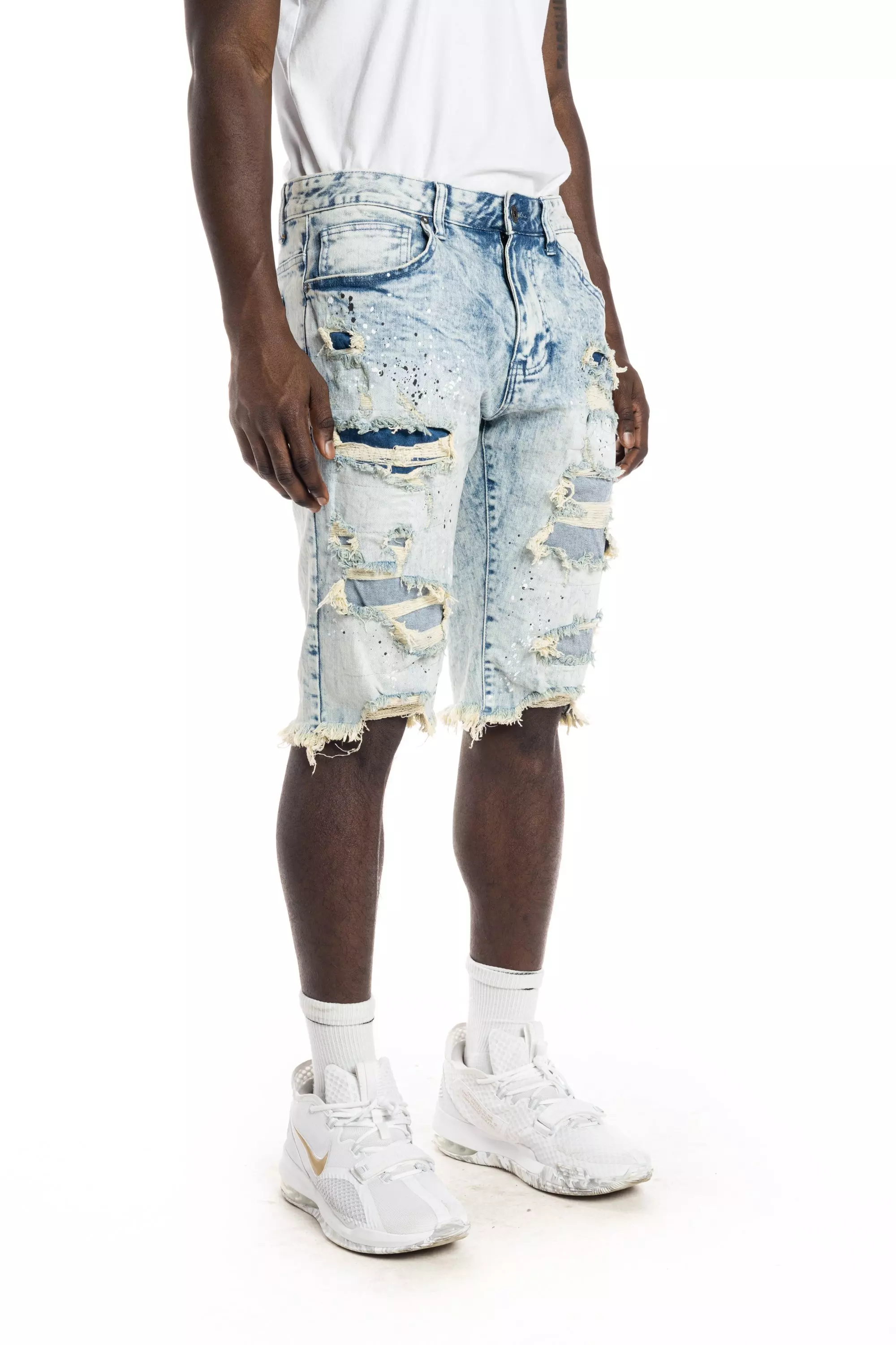 Smoke Rise Essentials Denim Shorts - Hyster Blue - BLUE