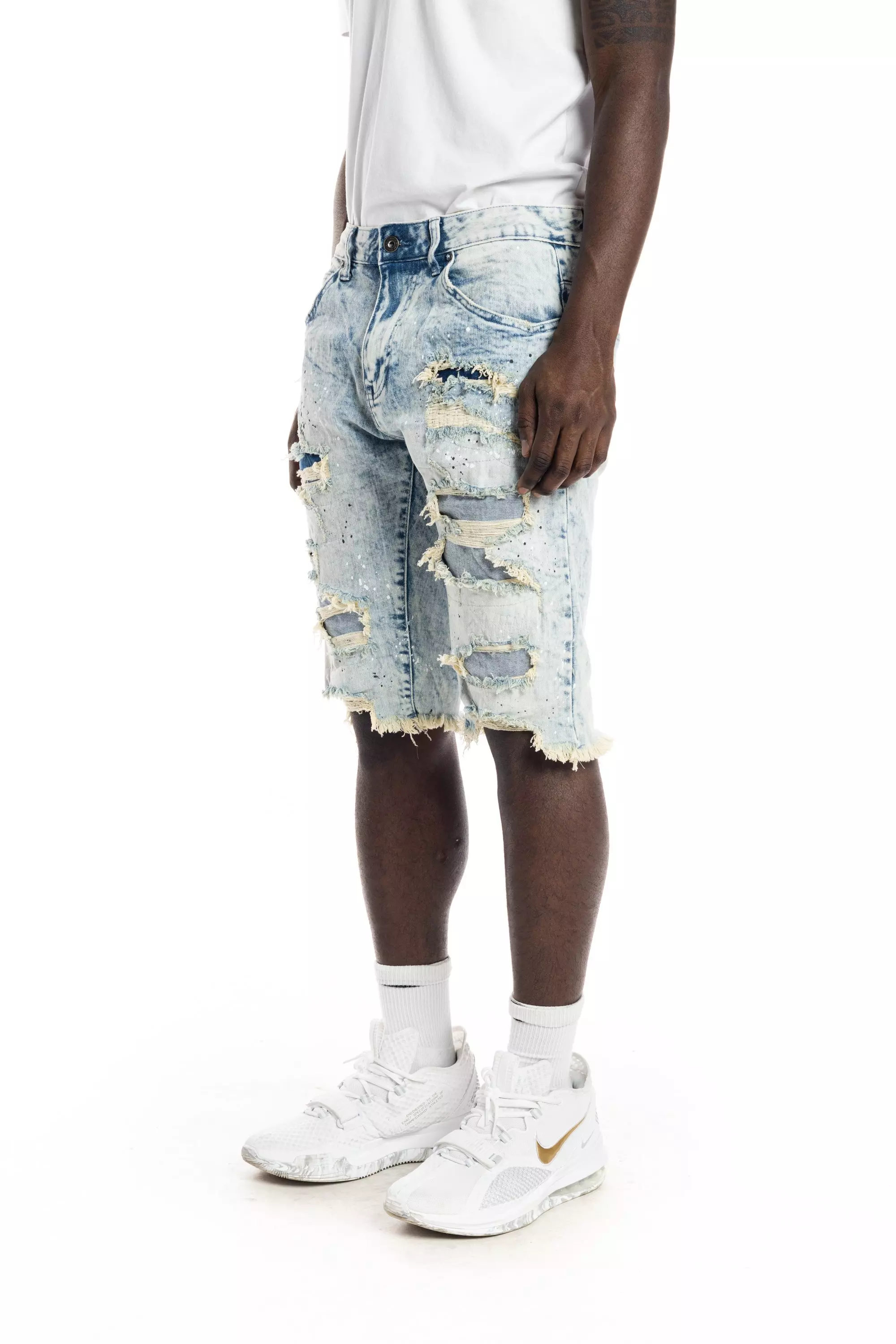 Smoke Rise Essentials Denim Shorts - Hyster Blue - BLUE