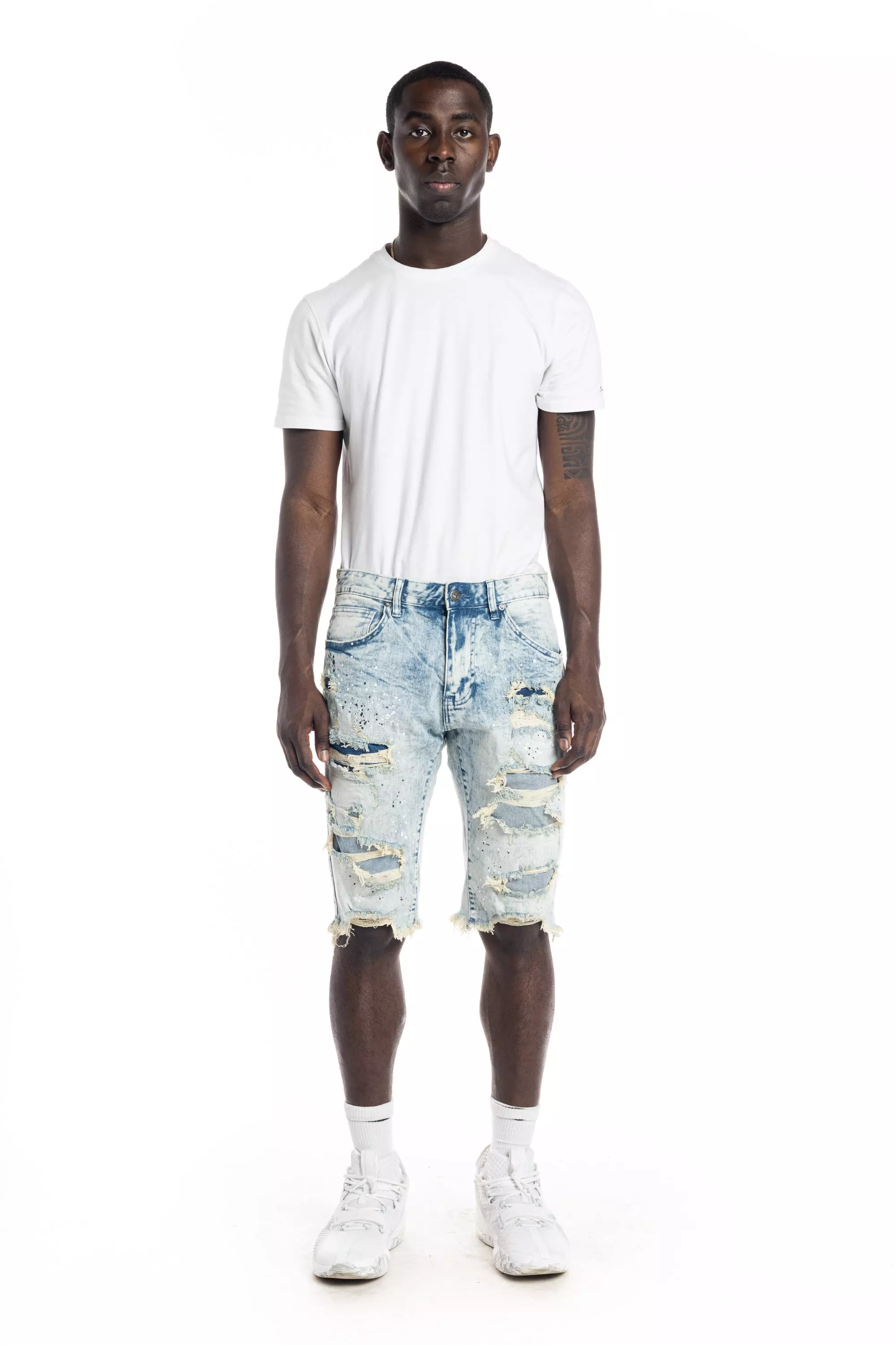 Smoke Rise Essentials Denim Shorts - Hyster Blue - BLUE